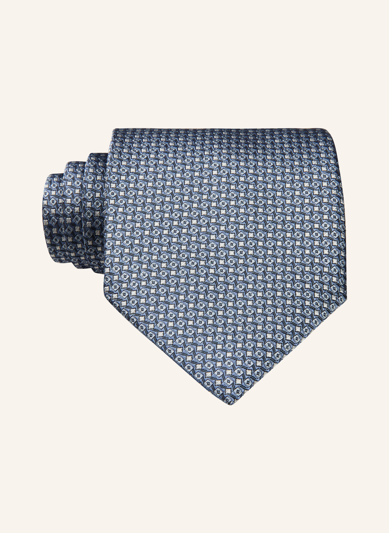 BOSS Silk tie: BLUE / LIGHT BLUE / WHITE