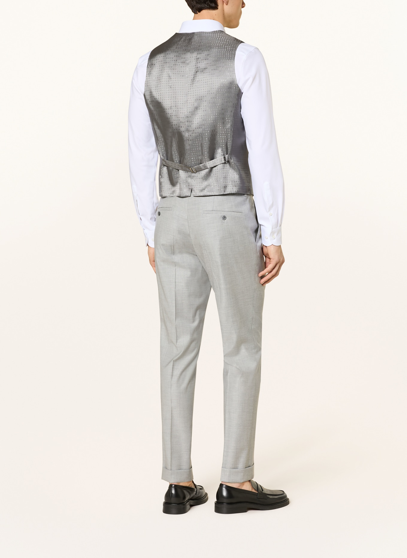 BOSS HUGE Slim Fit Suit Vest: 041 SILVER