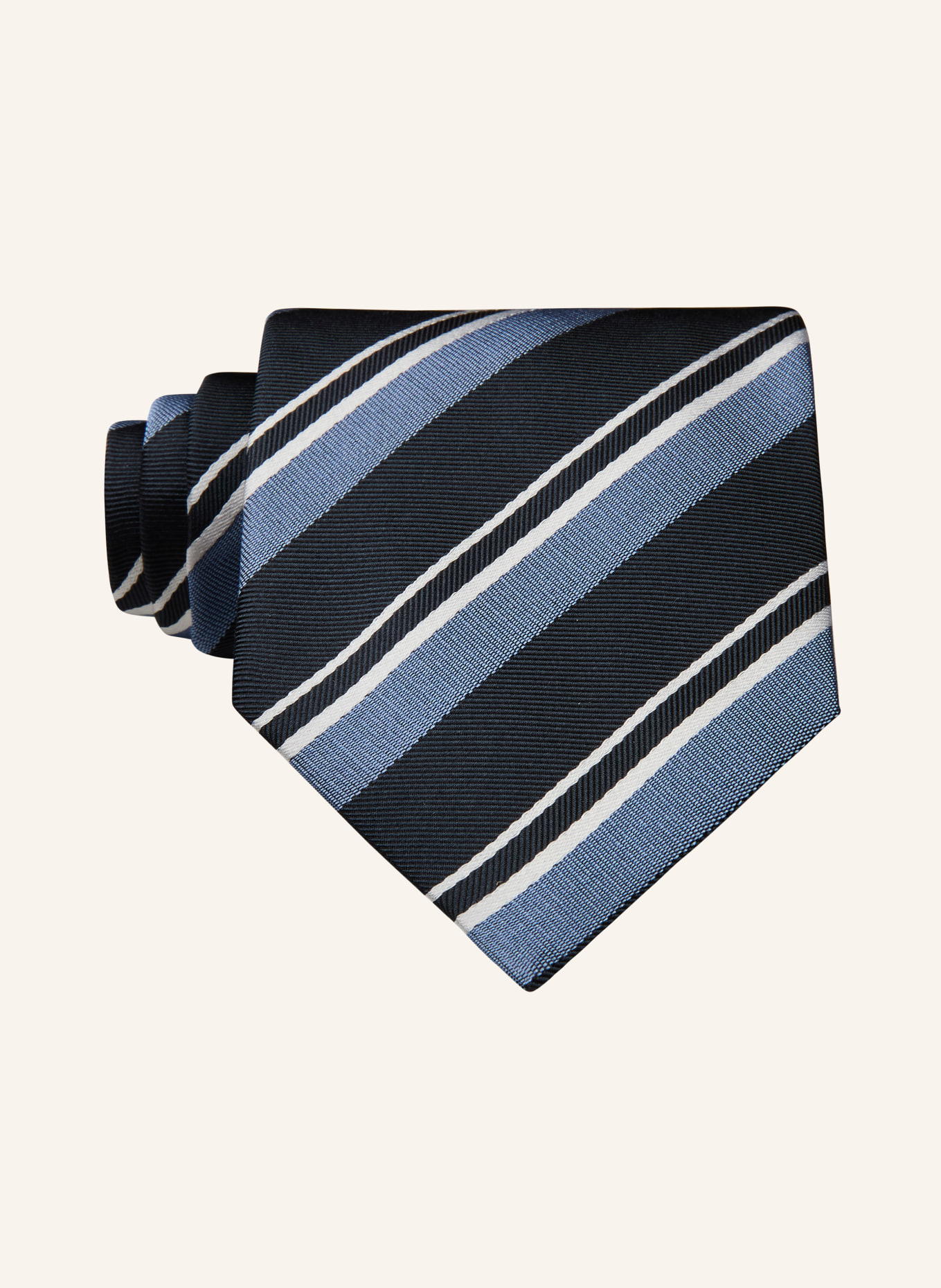BOSS necktie: BLUE GRAY / WHITE / BLACK