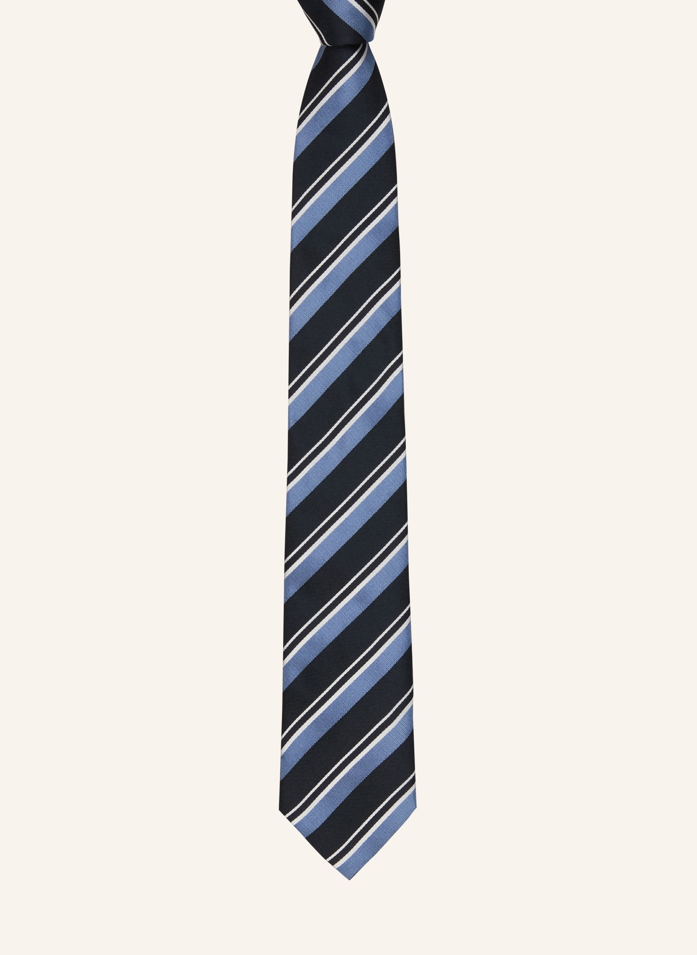 BOSS necktie: BLUE GRAY / WHITE / BLACK