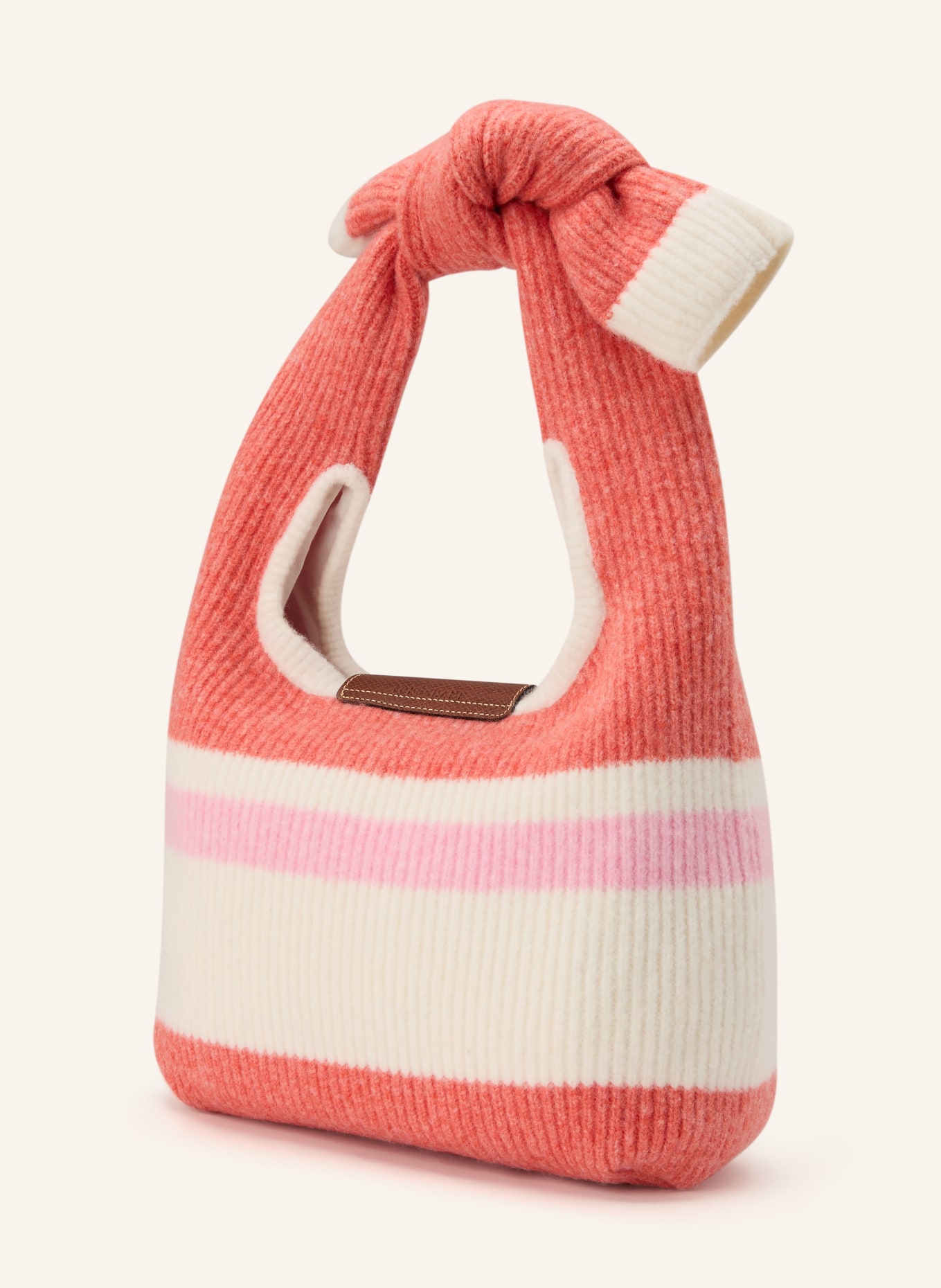 LONGCHAMP Schultertasche LE PLIAGE COLLECTION: LACHS / ROSA / ECRU