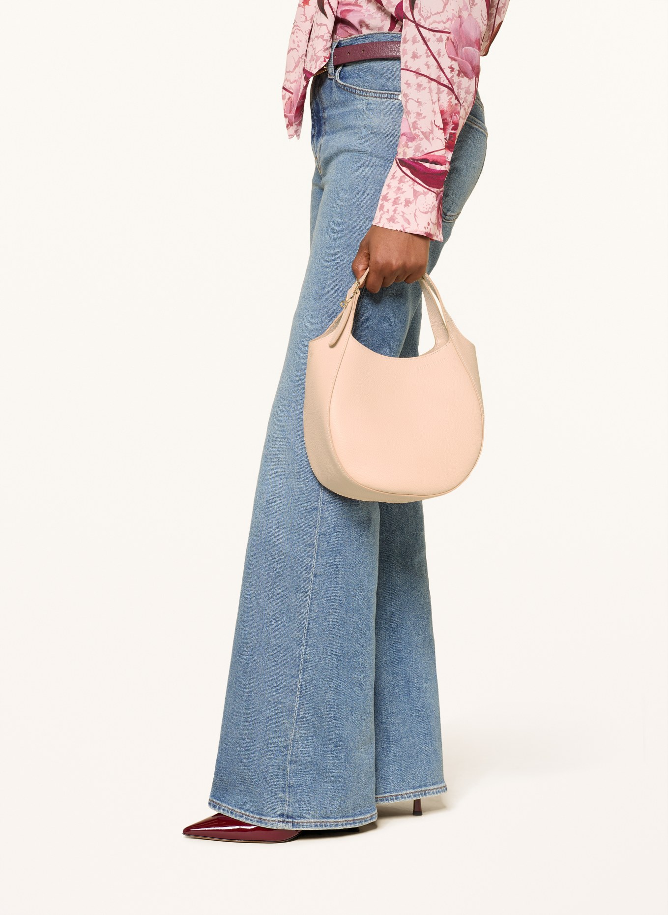 LONGCHAMP Handtasche LE FOULONNE: CREME / GOLD