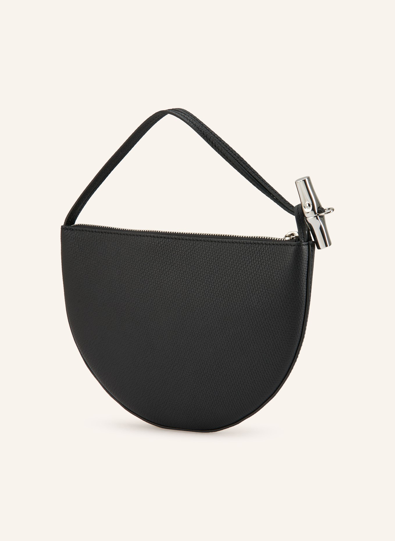 LONGCHAMP Clutch LE ROSEAU: SCHWARZ / SILBER