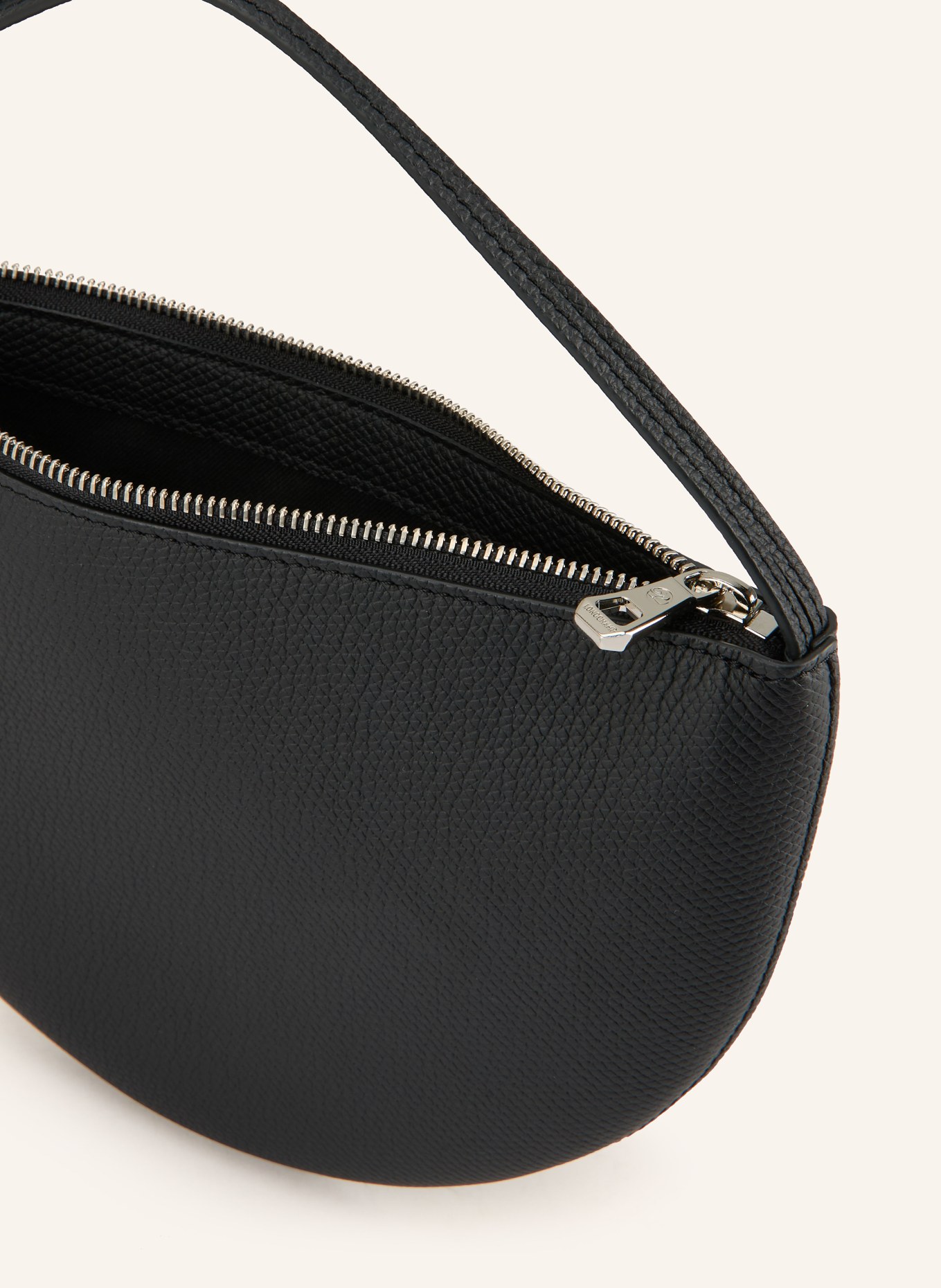 LONGCHAMP Clutch LE ROSEAU: SCHWARZ / SILBER