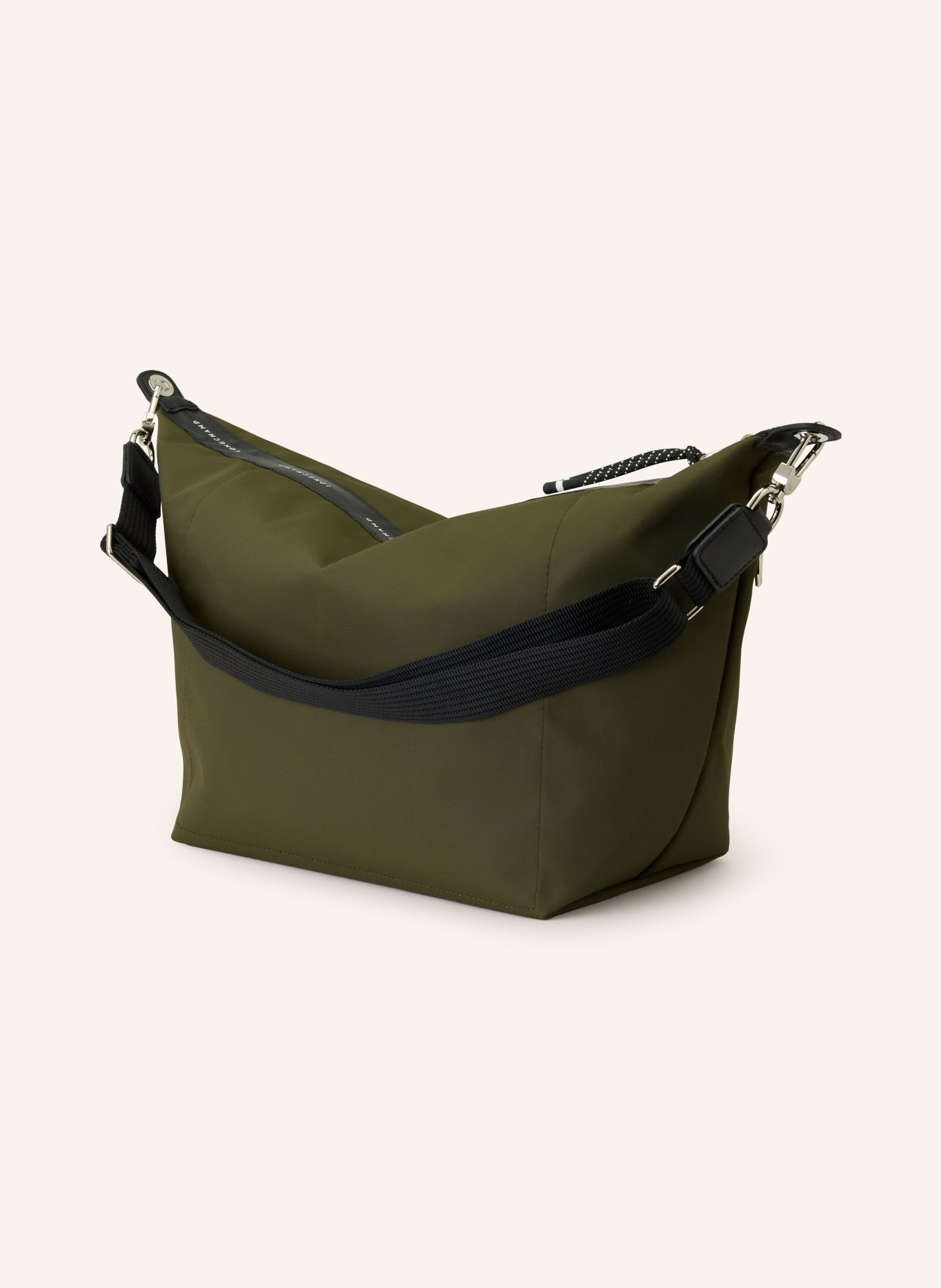 LONGCHAMP Umhängetasche LE PLIAGE ENERGY: DUNKELGRÜN / SILBER / SCHWARZ