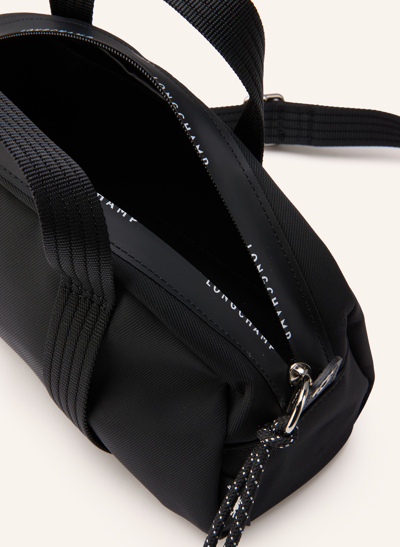 LONGCHAMP Handtasche LE PLIAGE ENERGY: SCHWARZ / SILBER