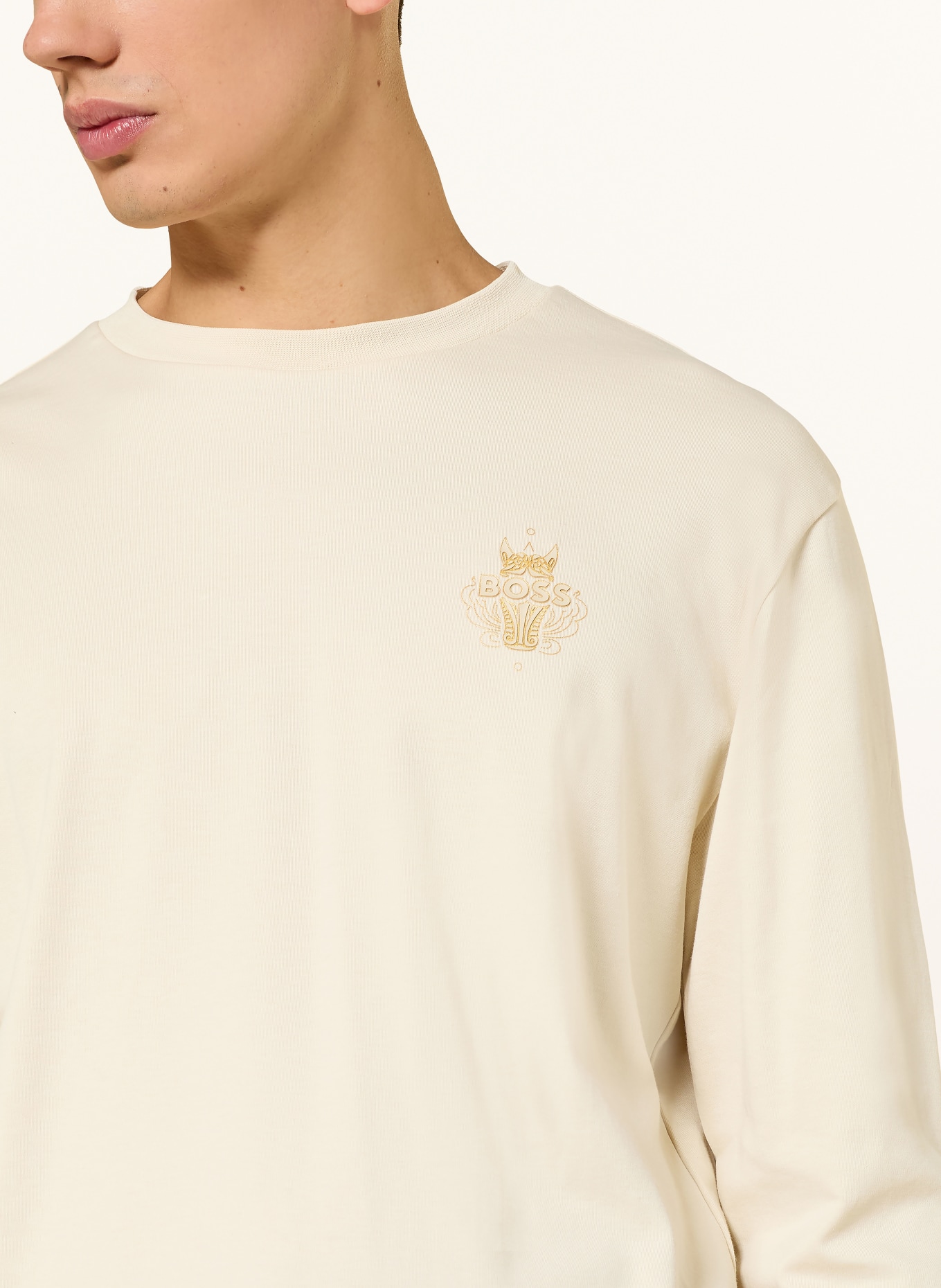 BOSS Longsleeve: CREME