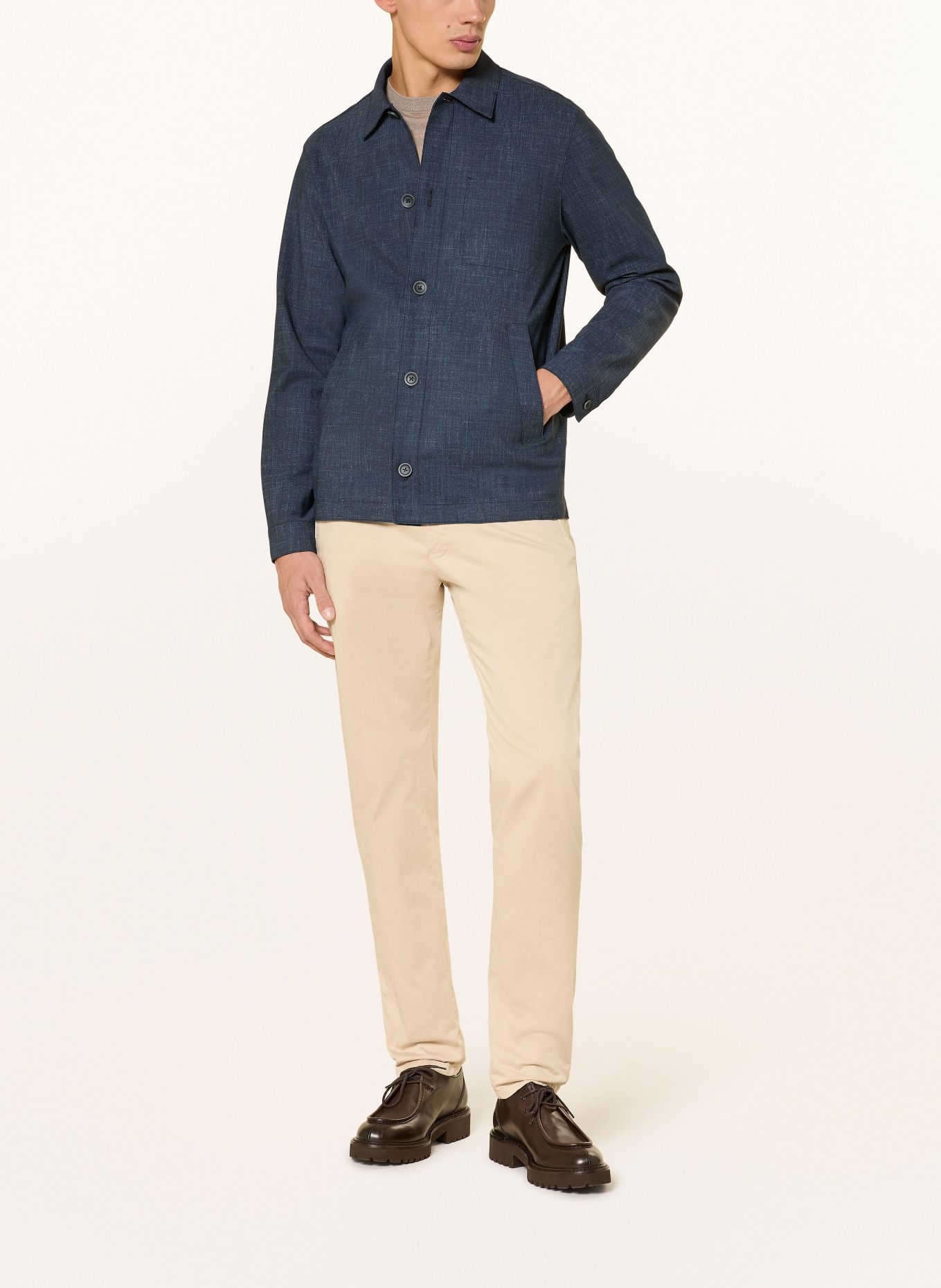 HERNO overjacket: DARK BLUE
