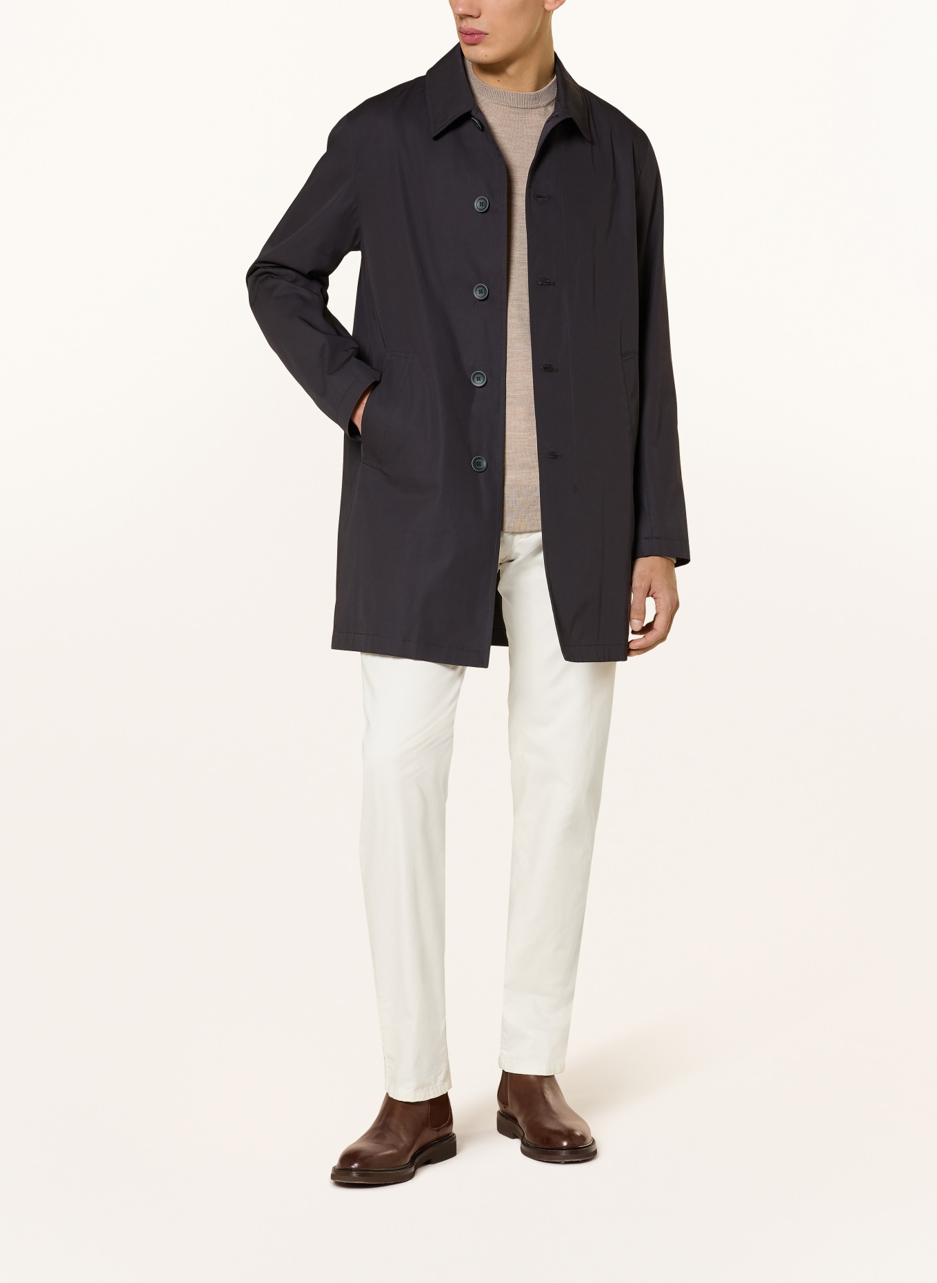 HERNO coat: DARK BLUE