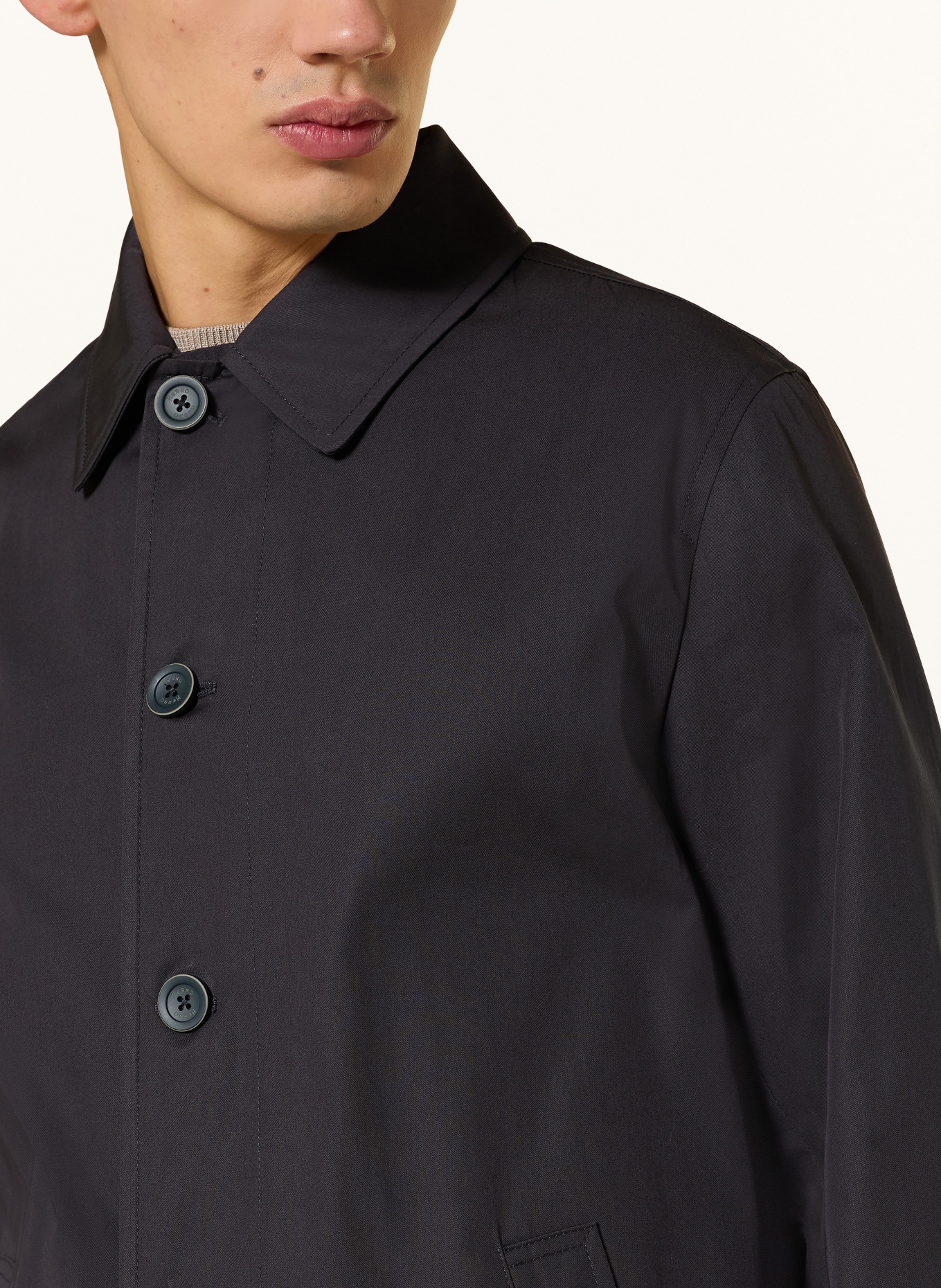 HERNO coat: DARK BLUE