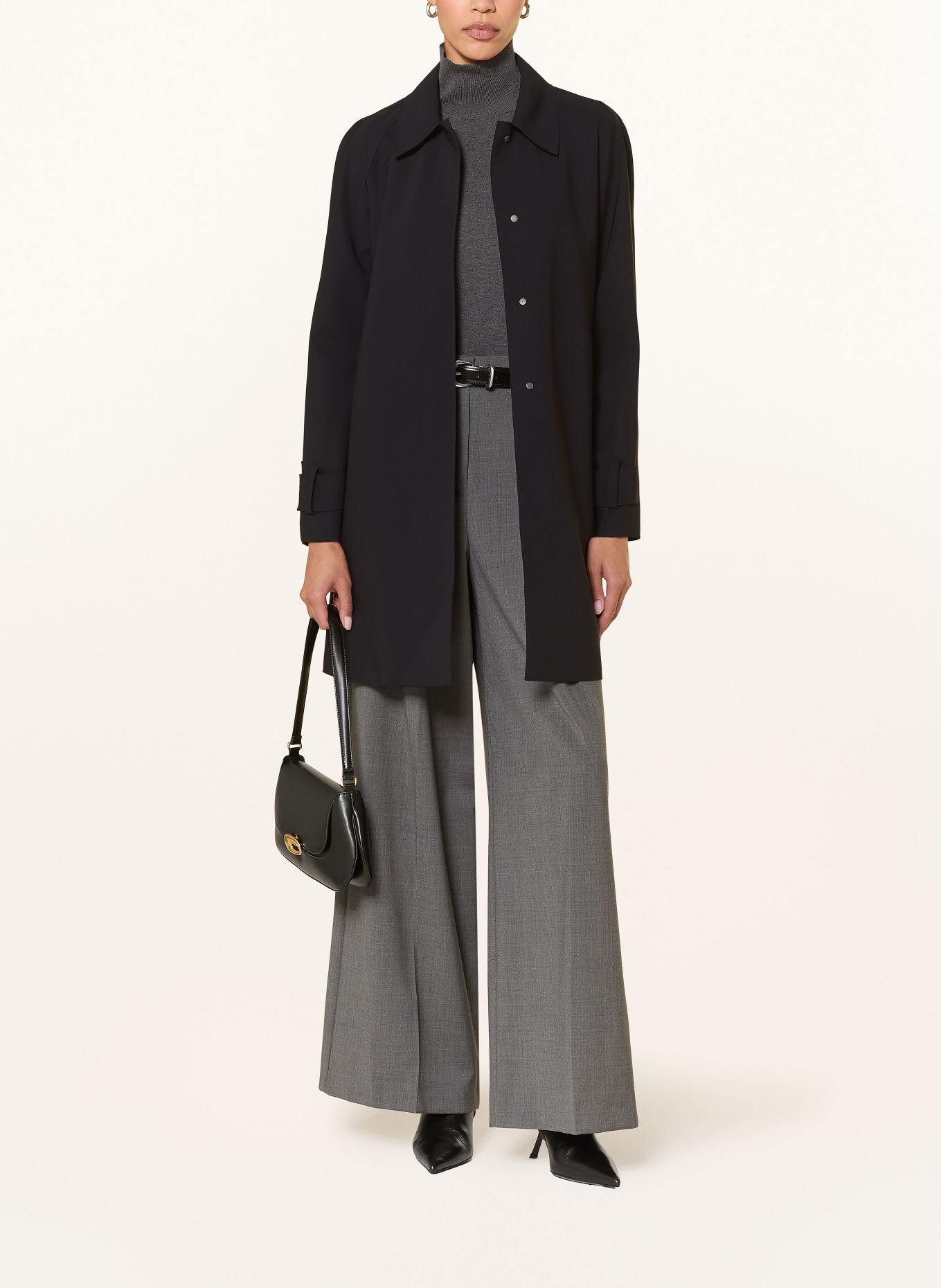 HARRIS WHARF LONDON płaszcz: GRANATOWY