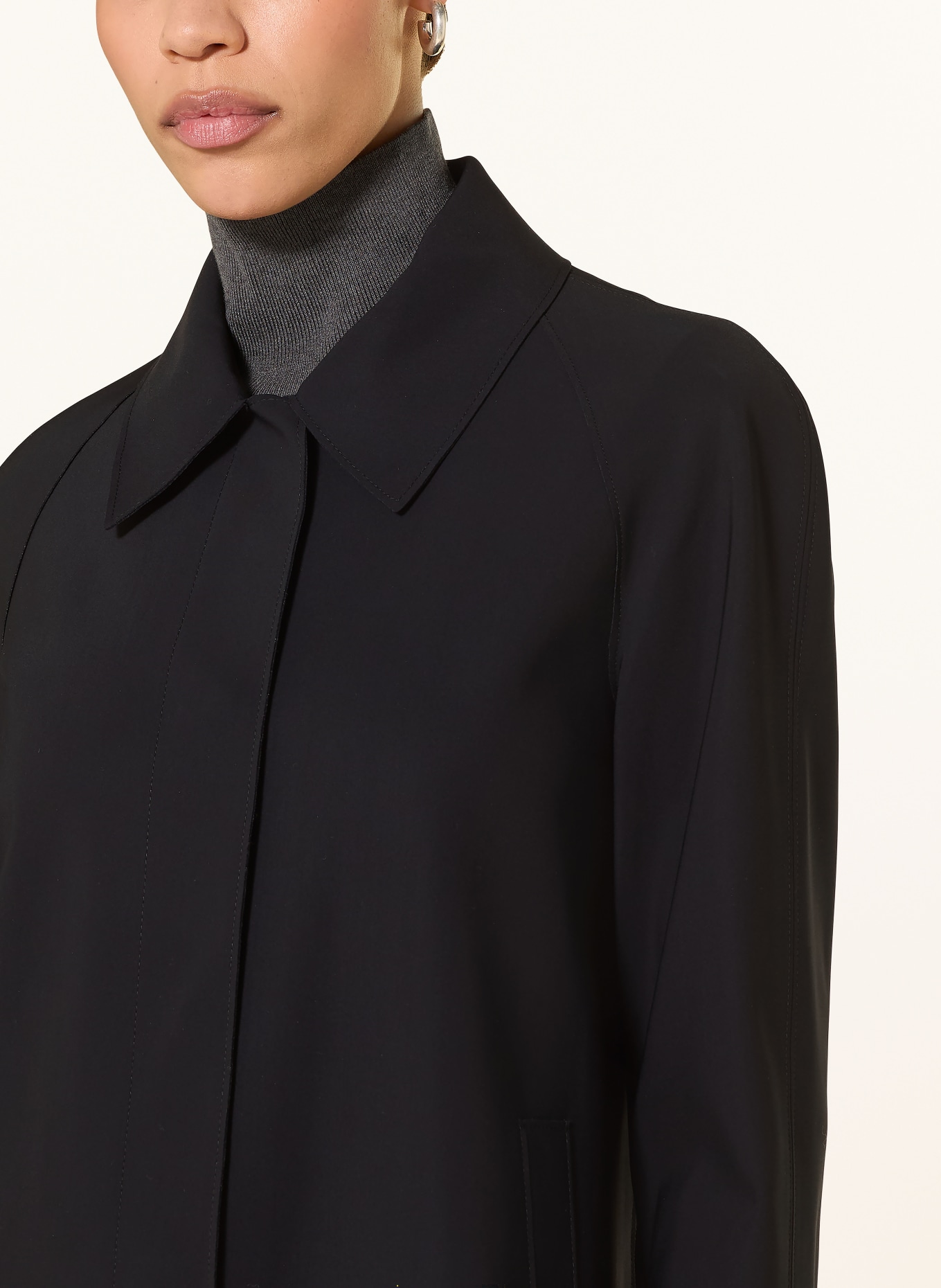 HARRIS WHARF LONDON płaszcz: GRANATOWY