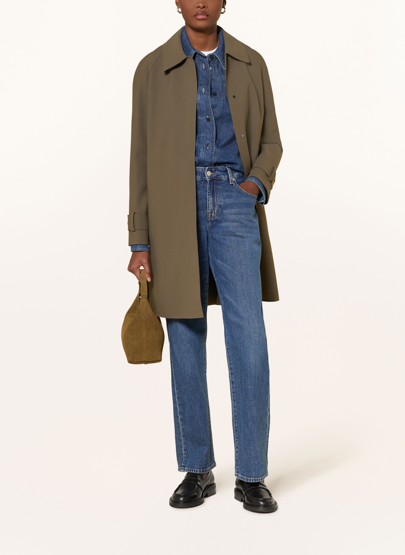 HARRIS WHARF LONDON coat: KHAKI