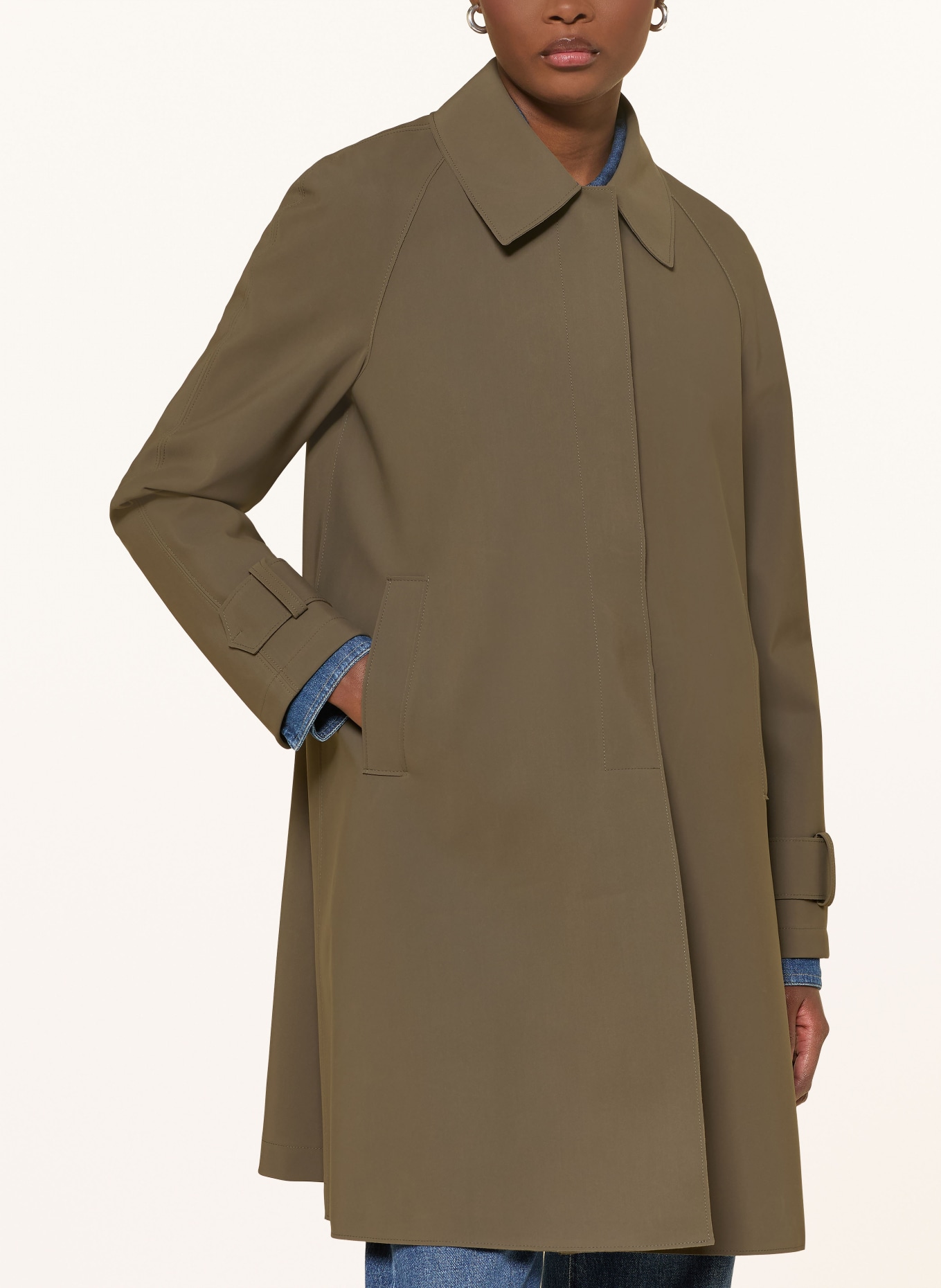 HARRIS WHARF LONDON coat: KHAKI