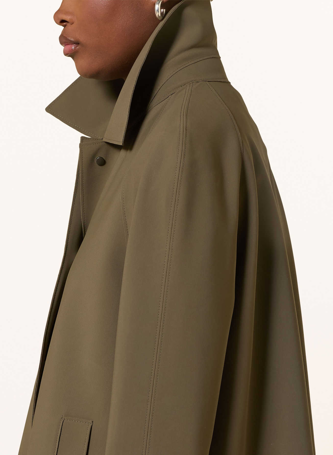 HARRIS WHARF LONDON coat: KHAKI
