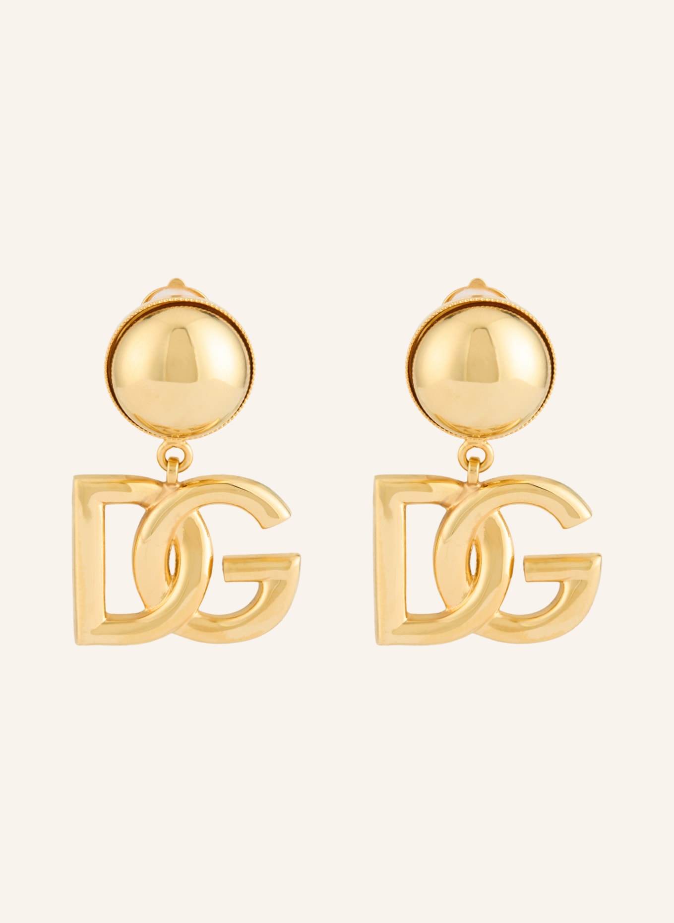 DOLCE & GABBANA Ohrclips: GOLD / PETROL