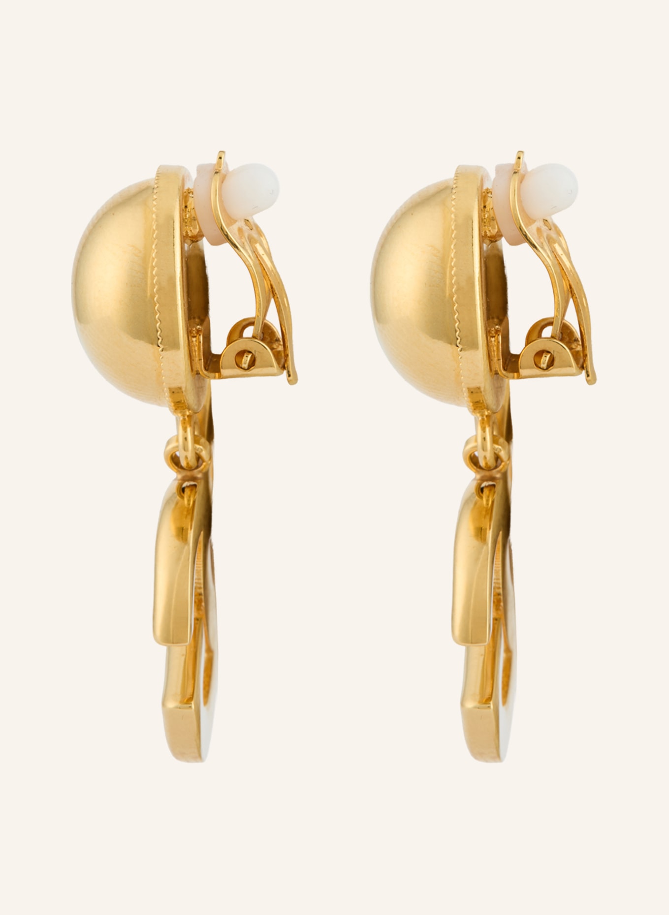 DOLCE & GABBANA Ohrclips: GOLD / PETROL