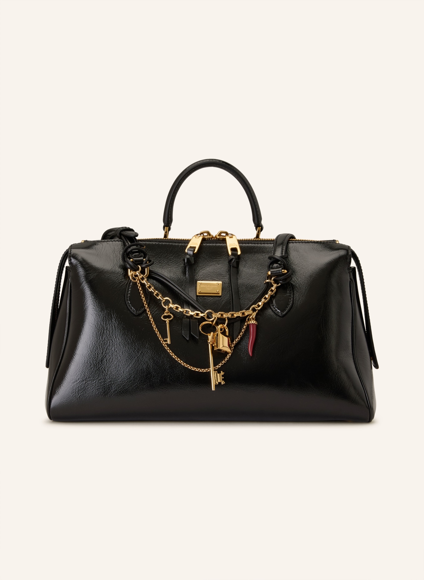 DOLCE & GABBANA handbag: BLACK / GOLD