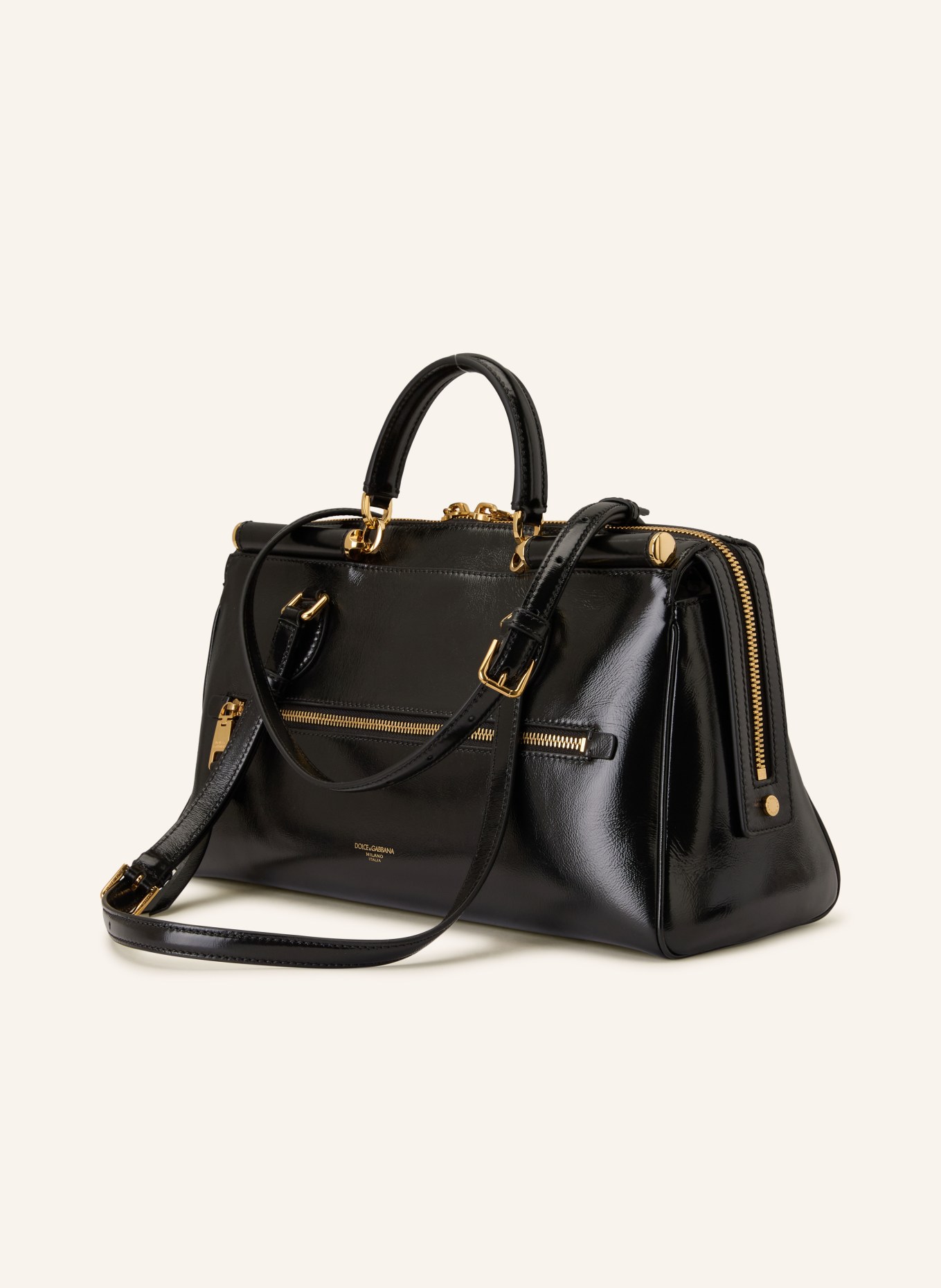 DOLCE & GABBANA handbag: BLACK / GOLD
