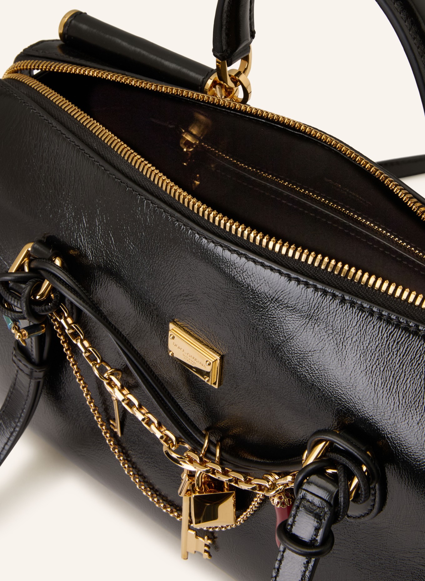 DOLCE & GABBANA handbag: BLACK / GOLD