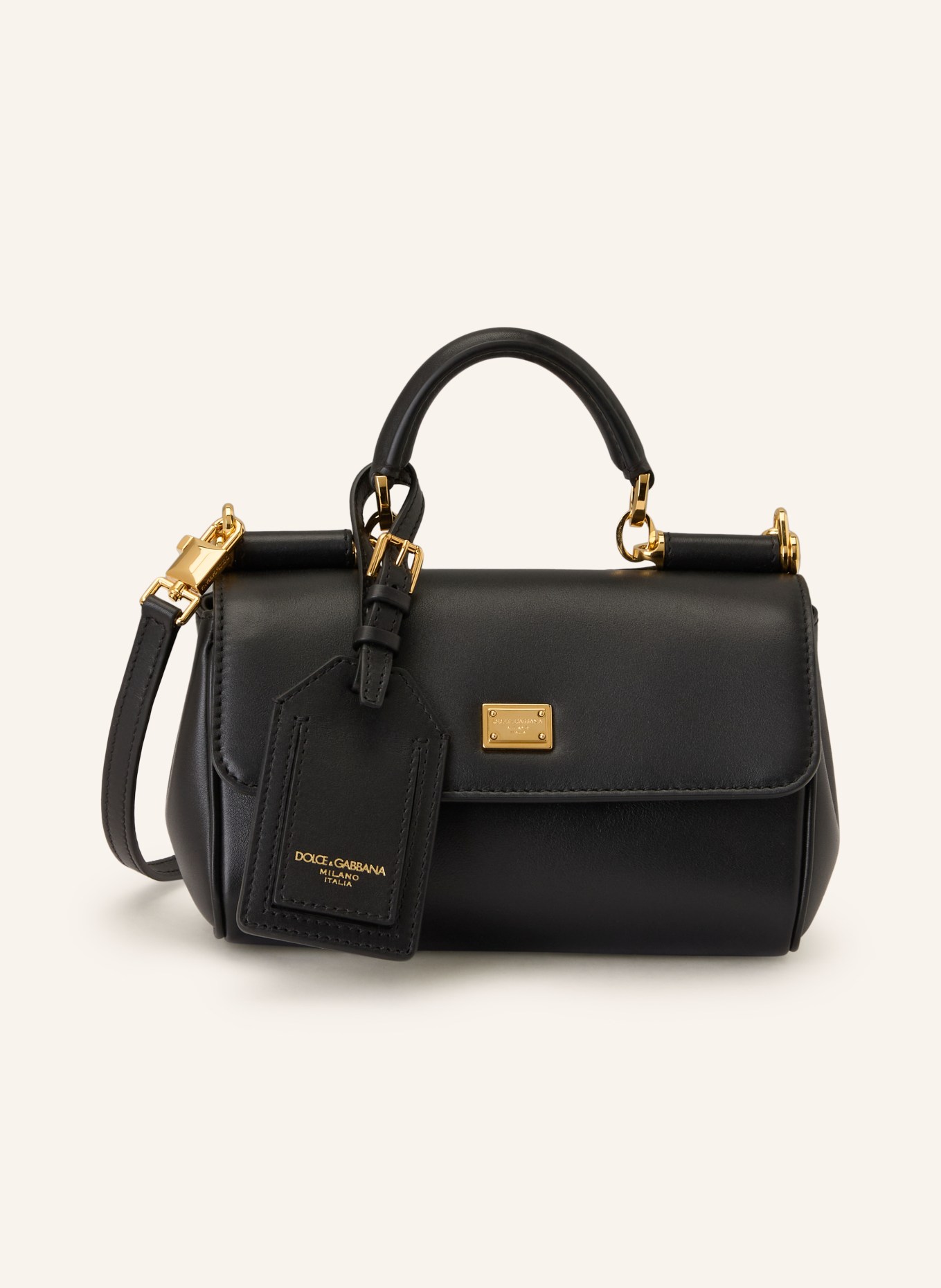 DOLCE & GABBANA sac à main: NOIR / OR