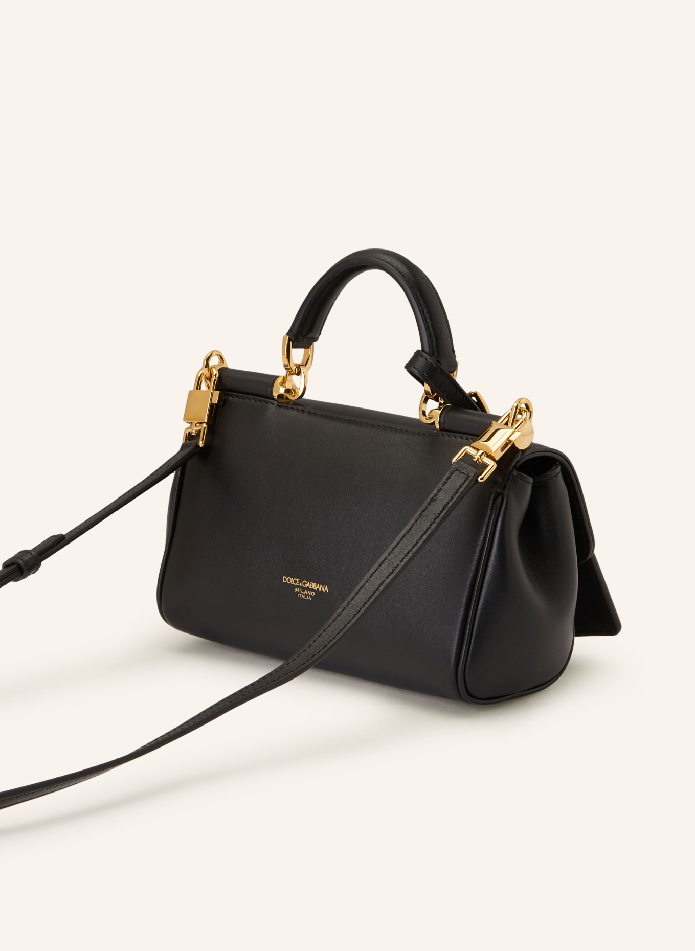 DOLCE & GABBANA sac à main: NOIR / OR