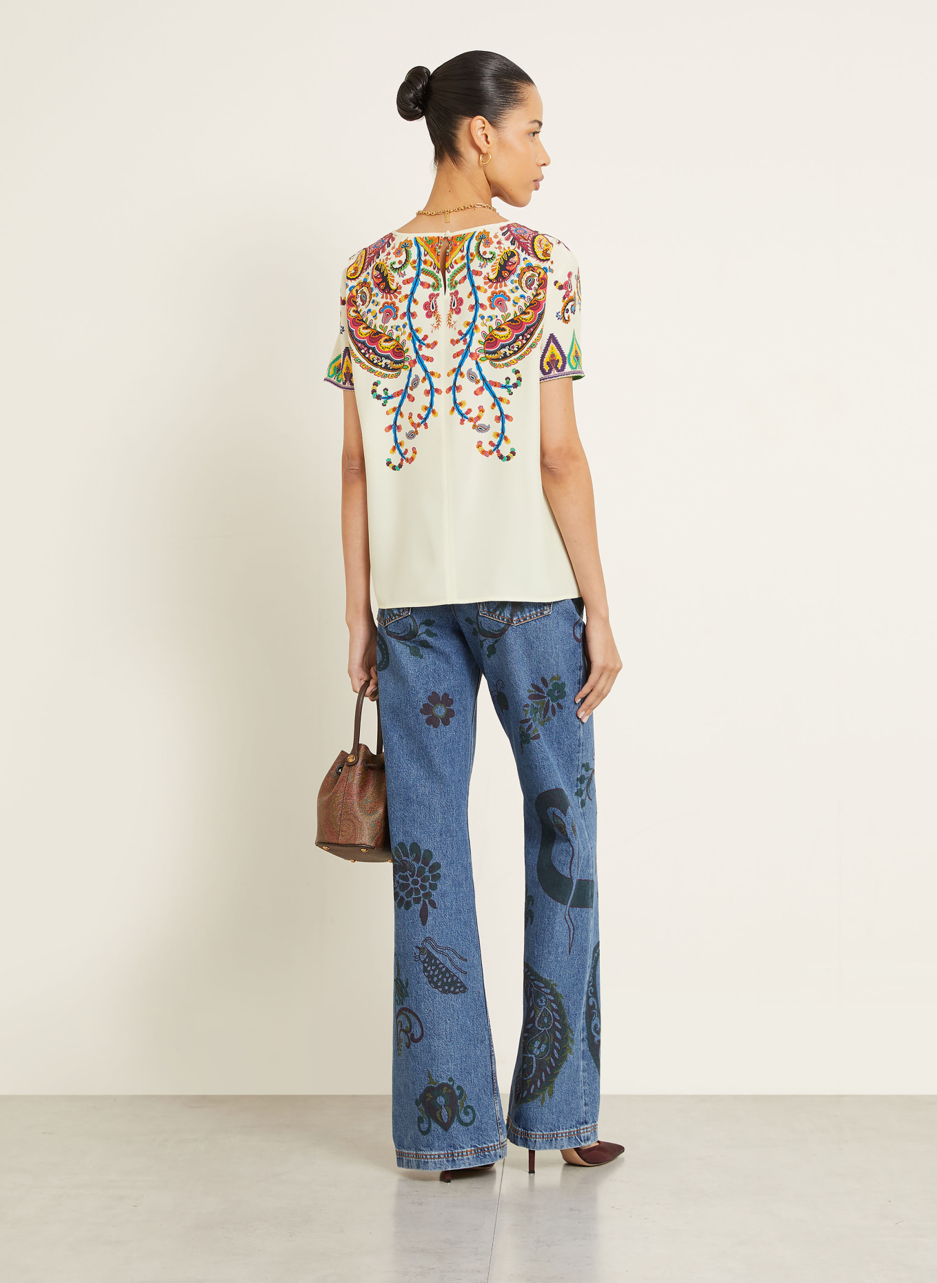 ETRO blůza: REŽNÁ / ČERVENÁ / MODRÁ