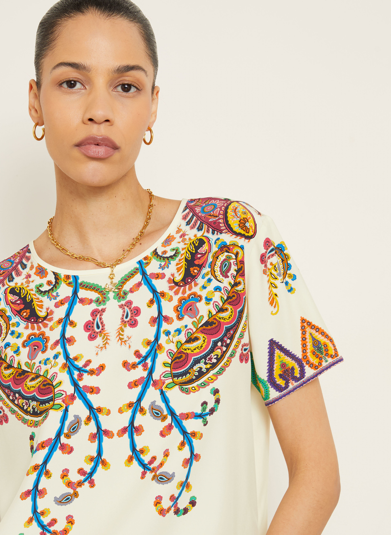 ETRO blůza: REŽNÁ / ČERVENÁ / MODRÁ