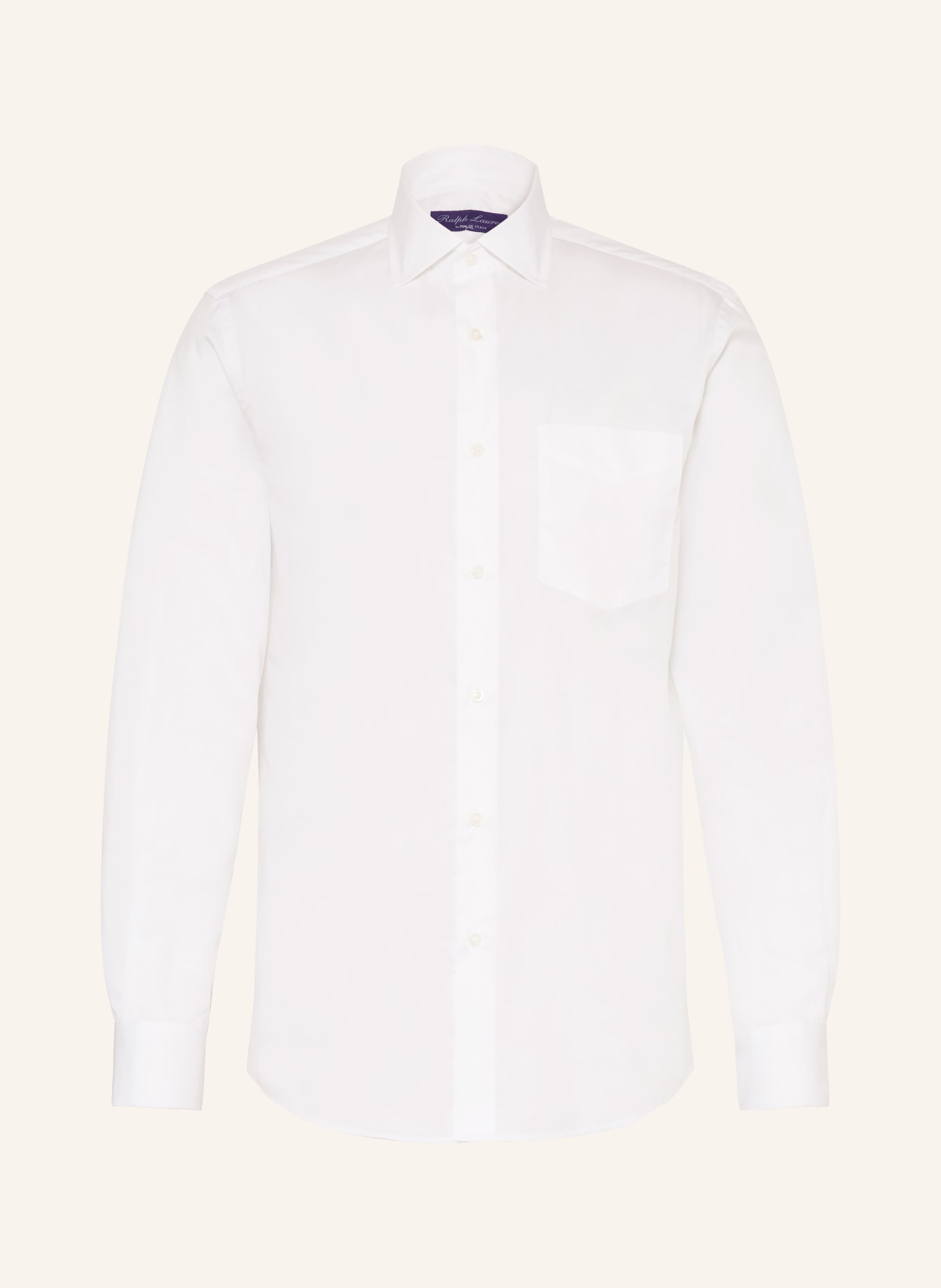 RALPH LAUREN PURPLE LABEL Regular fit shirt: WHITE