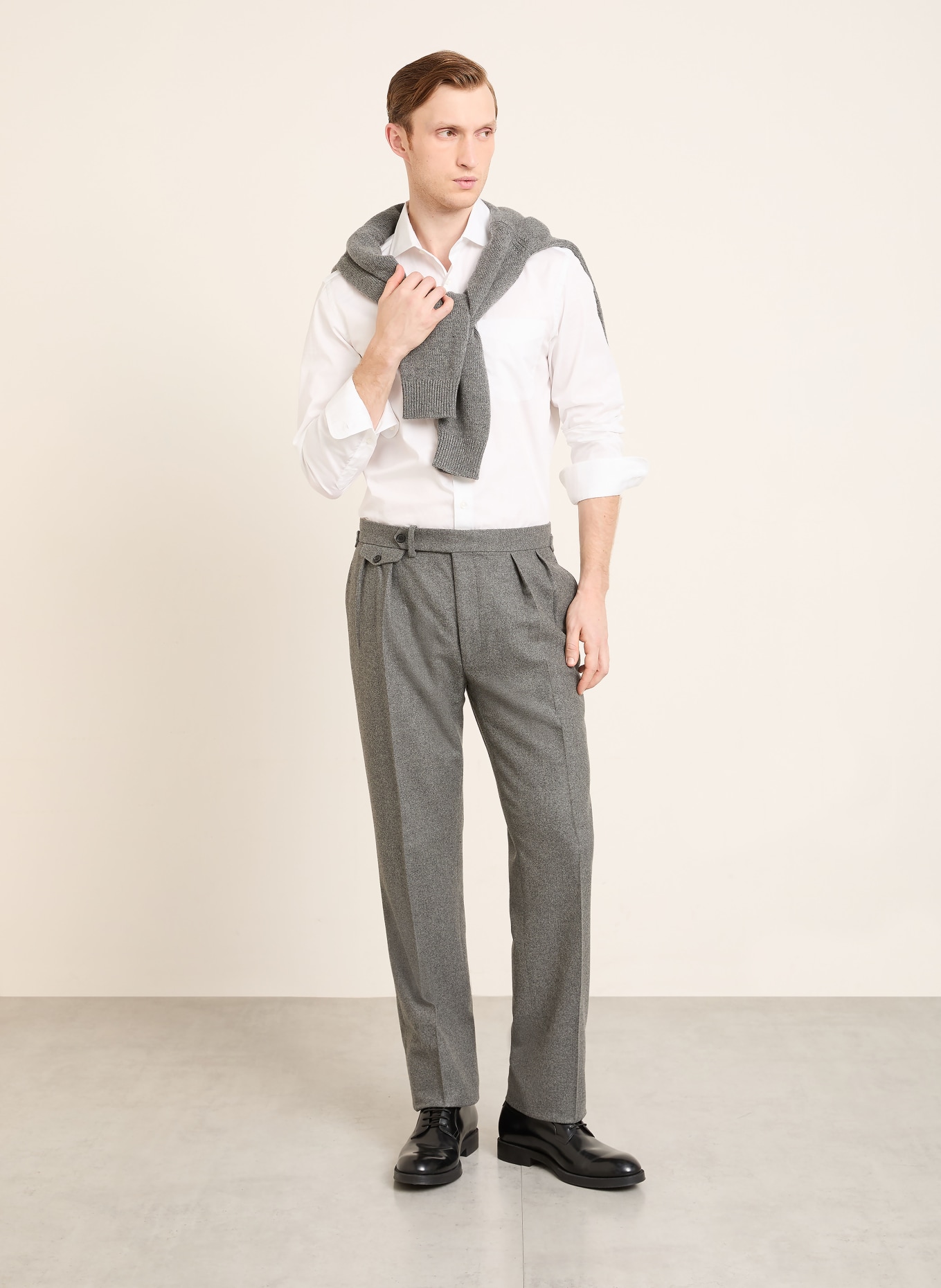 RALPH LAUREN PURPLE LABEL Regular fit shirt: WHITE