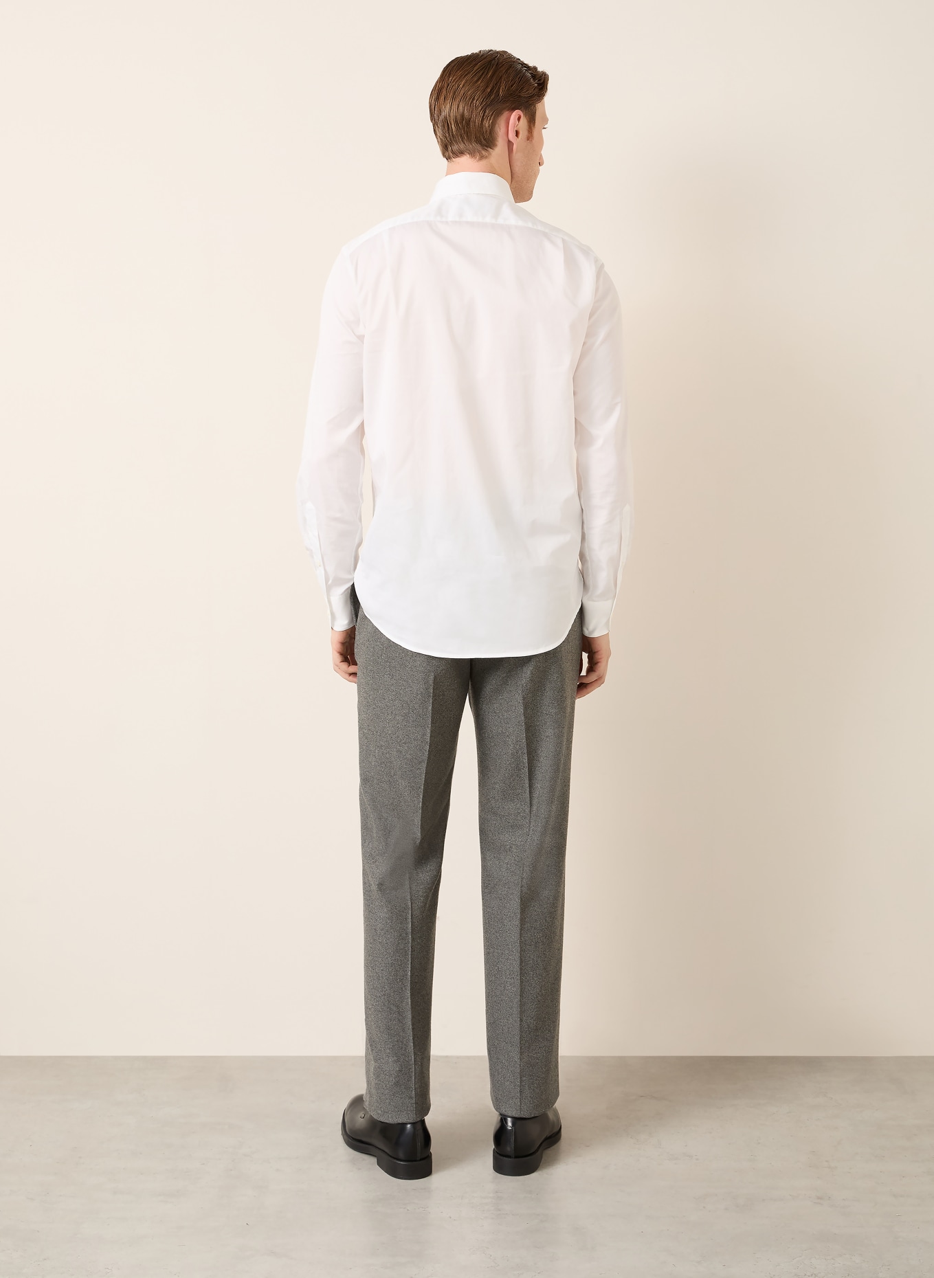 RALPH LAUREN PURPLE LABEL Regular fit shirt: WHITE
