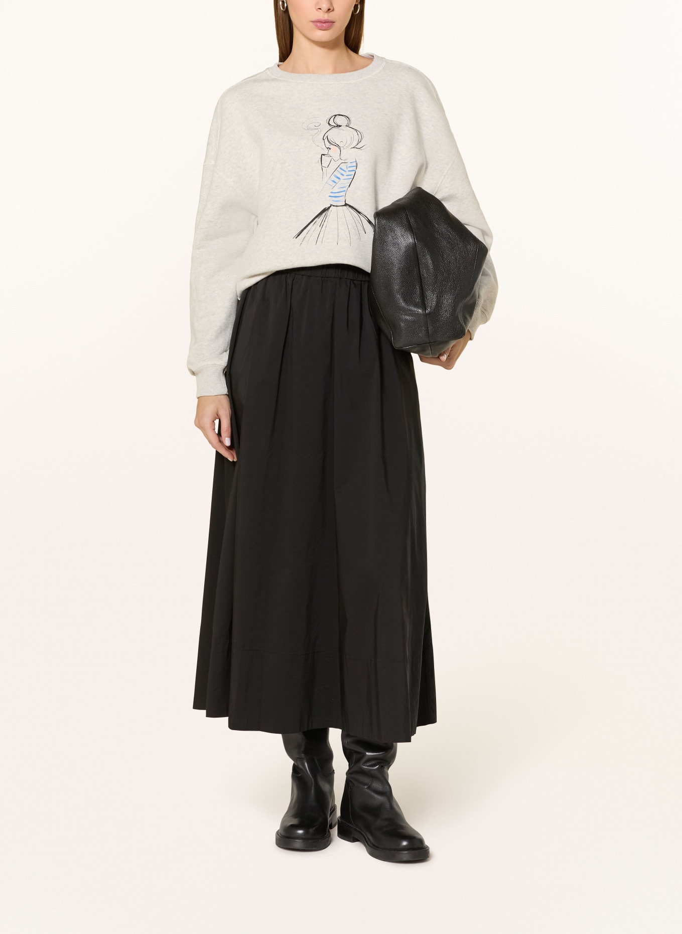 kera till Sweatshirt COFFEE: GRAU