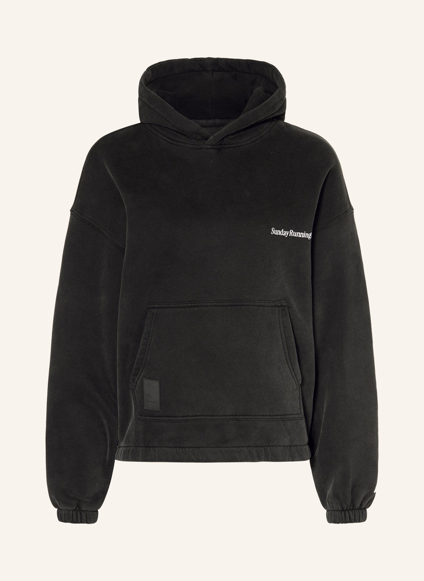 another COTTON LAB Hoodie: SCHWARZ / WEISS