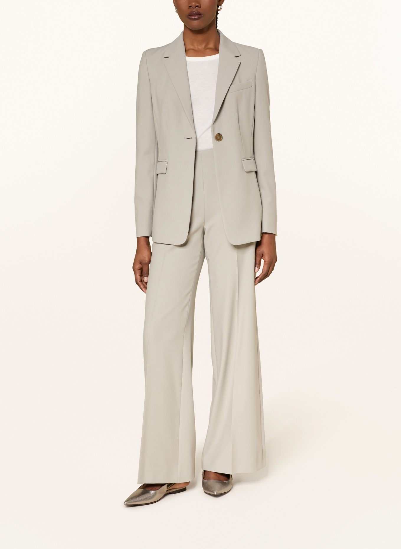 windsor. Strickshirt mit 3/4-Arm: WEISS