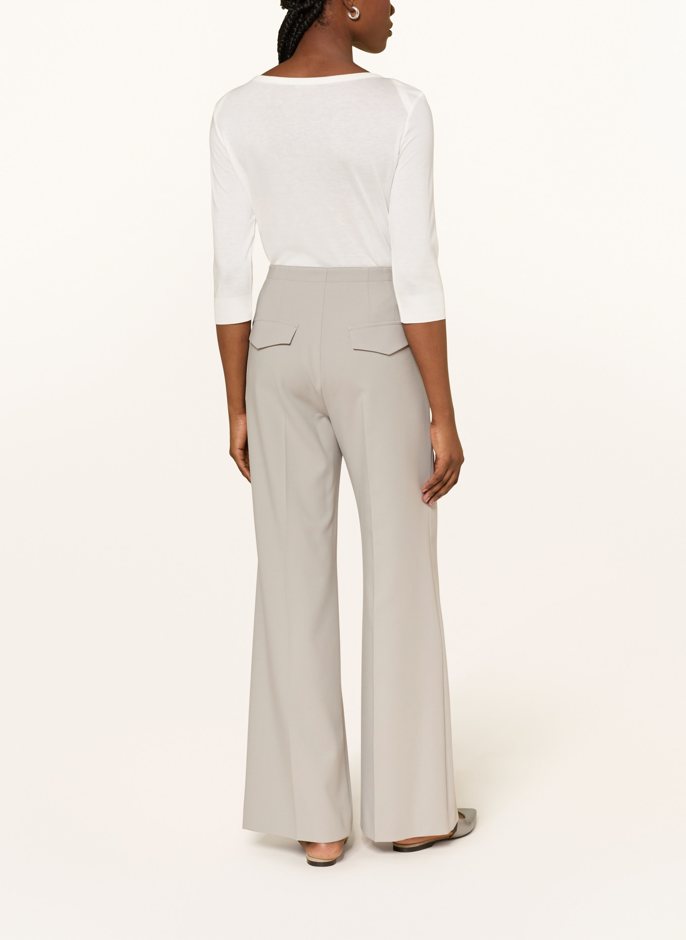 windsor. Strickshirt mit 3/4-Arm: WEISS