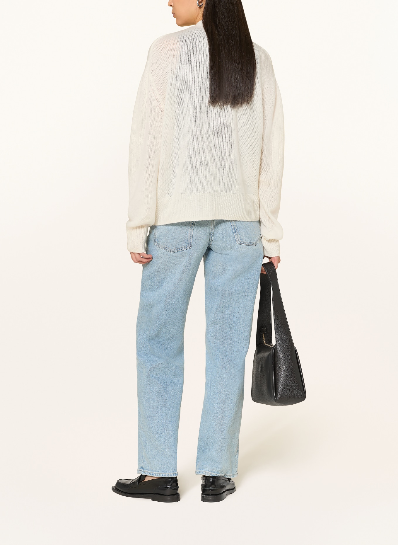 (THE MERCER) N.Y. Strickjacke aus Cashmere: CREME