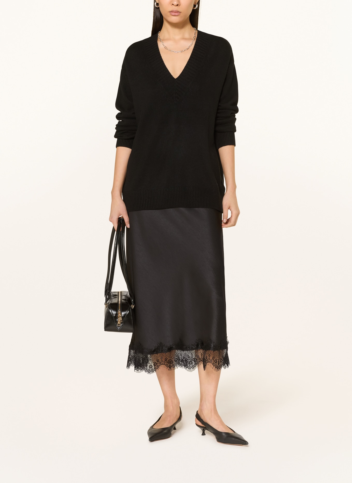 (THE MERCER) N.Y. Pullover aus Cashmere: SCHWARZ