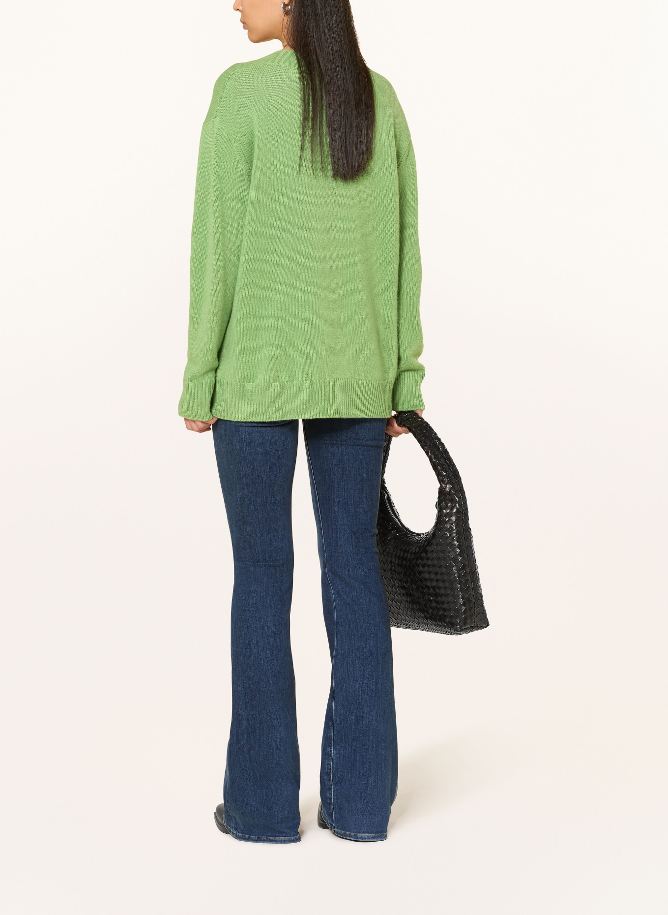 (THE MERCER) N.Y. Pullover aus Cashmere: HELLGRÜN