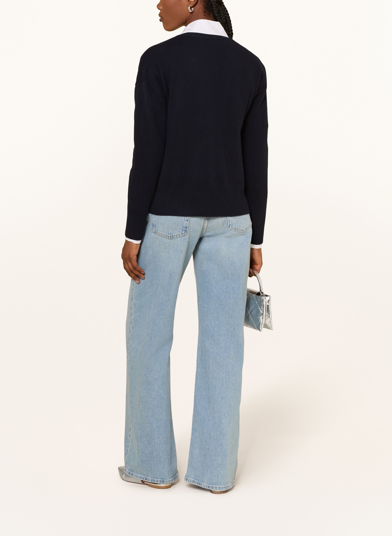 (THE MERCER) N.Y. Strickjacke aus Cashmere: DUNKELBLAU