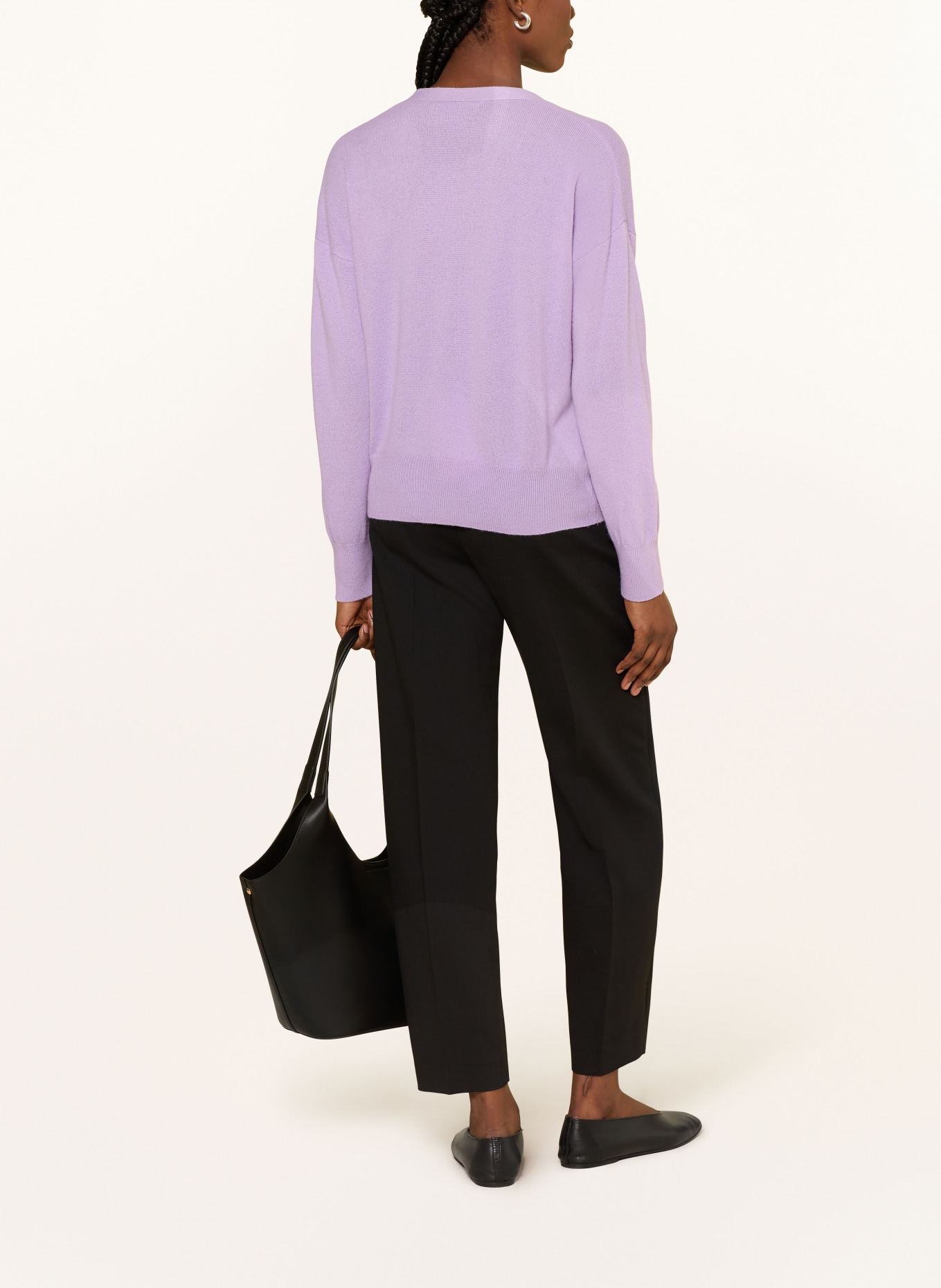 (THE MERCER) N.Y. Strickjacke aus Cashmere: LILA