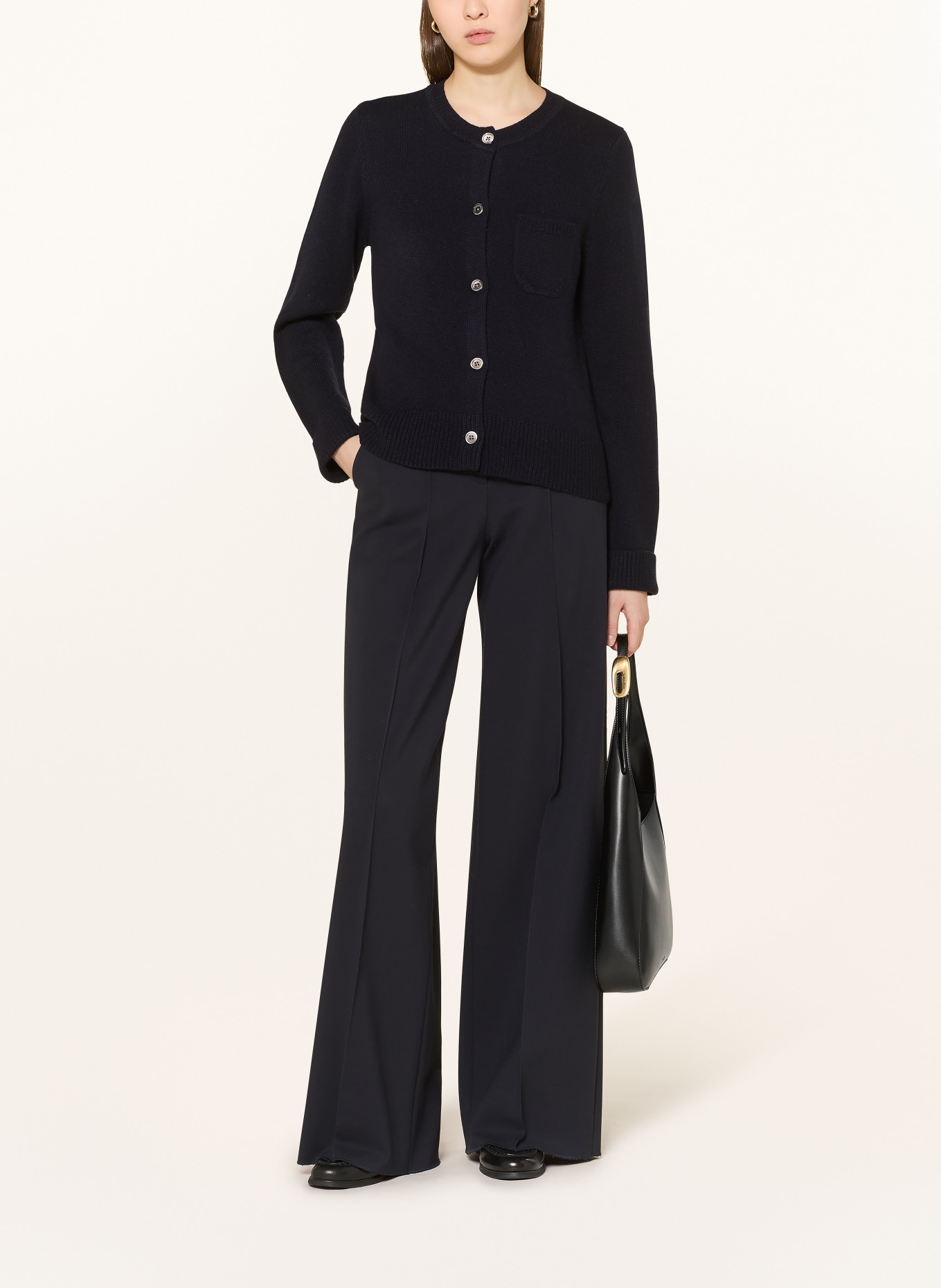 (THE MERCER) N.Y. Strickjacke aus Cashmere: DUNKELBLAU