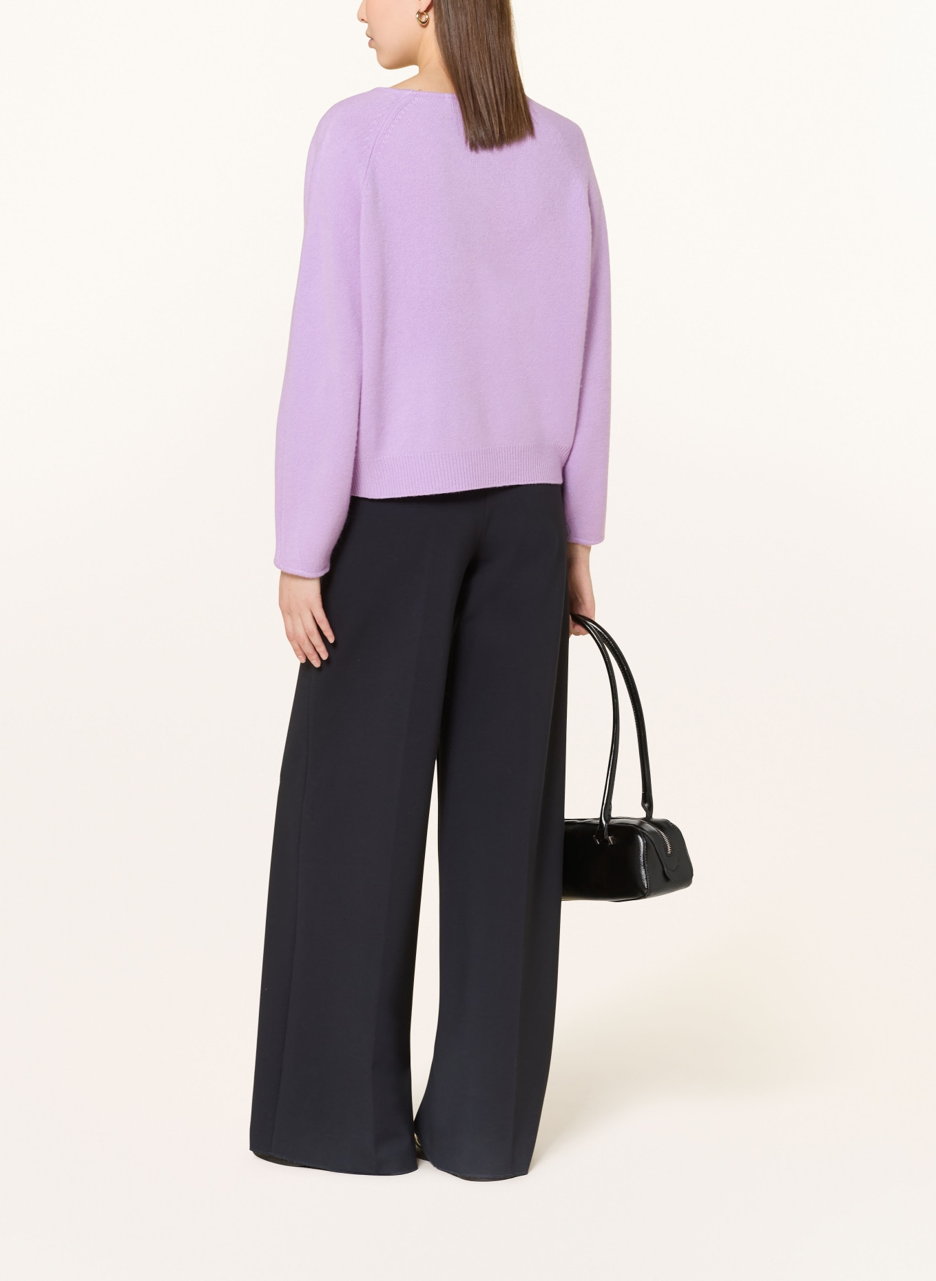 (THE MERCER) N.Y. Kašmírový svetr: SVĚTLE FIALOVÁ