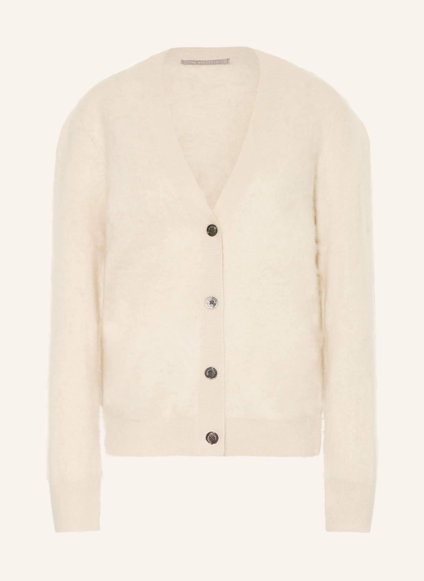 (THE MERCER) N.Y. Strickjacke aus Cashmere: BEIGE