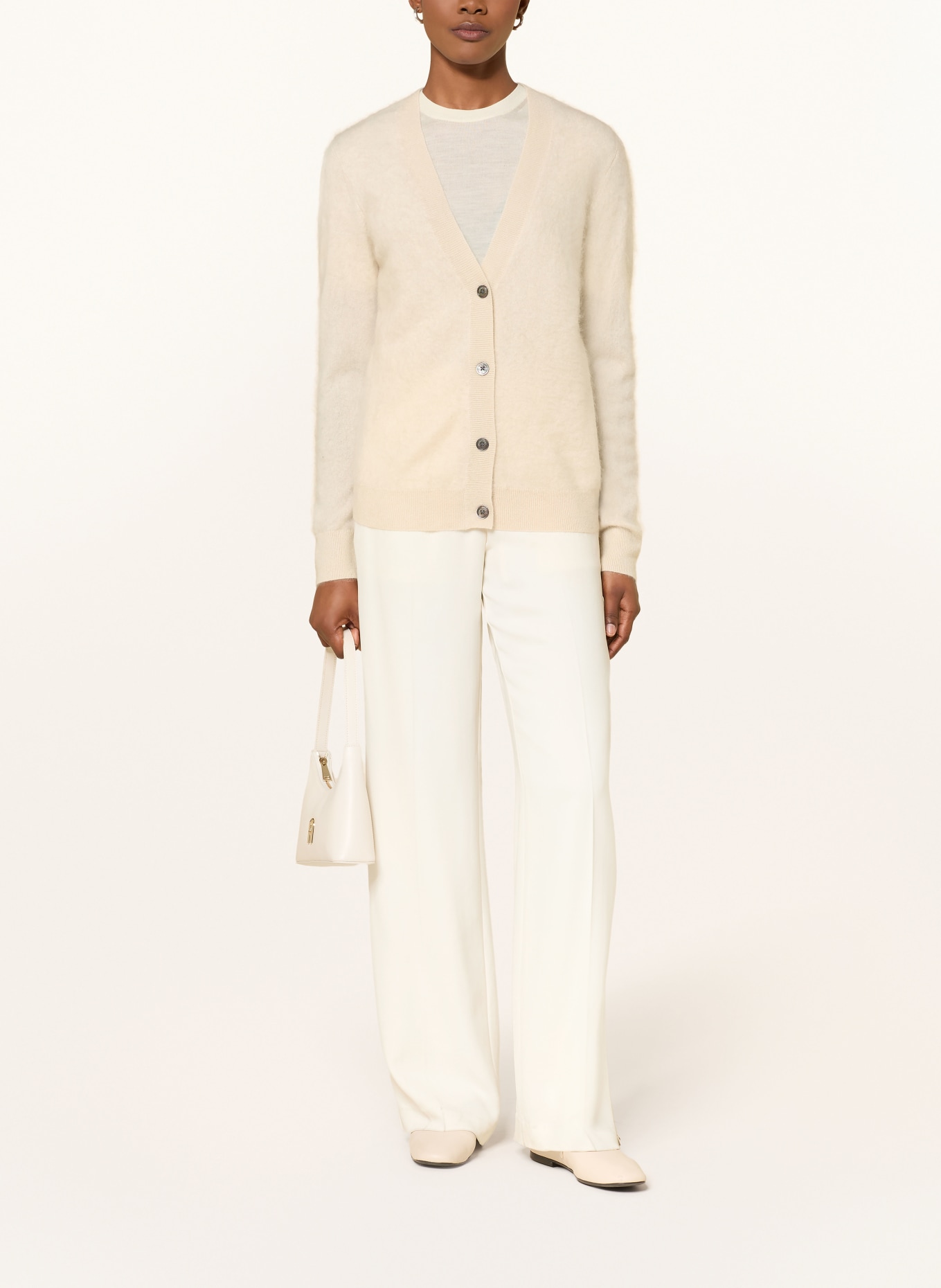 (THE MERCER) N.Y. Strickjacke aus Cashmere: BEIGE