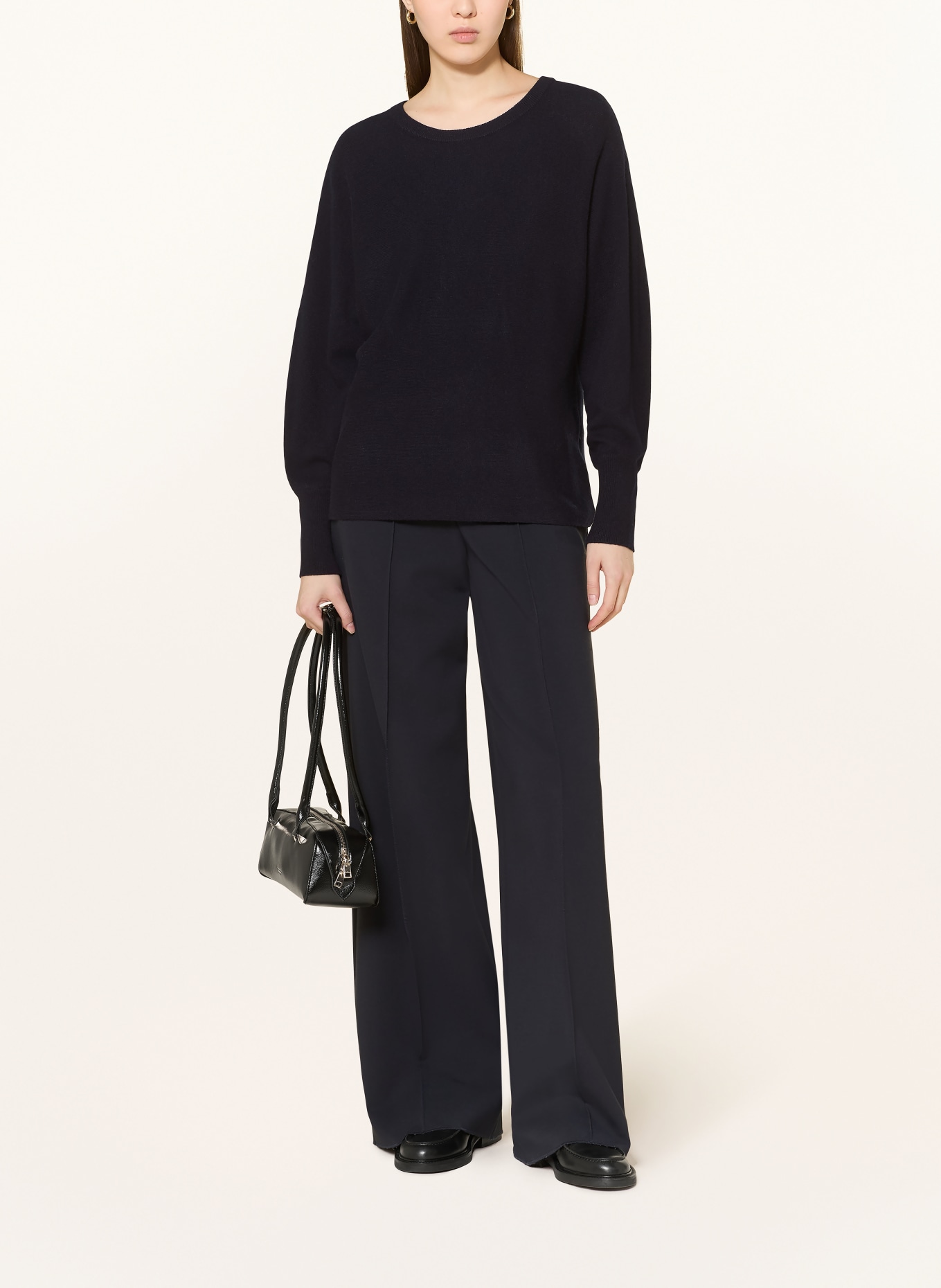 (THE MERCER) N.Y. Cashmere-Pullover: DUNKELBLAU