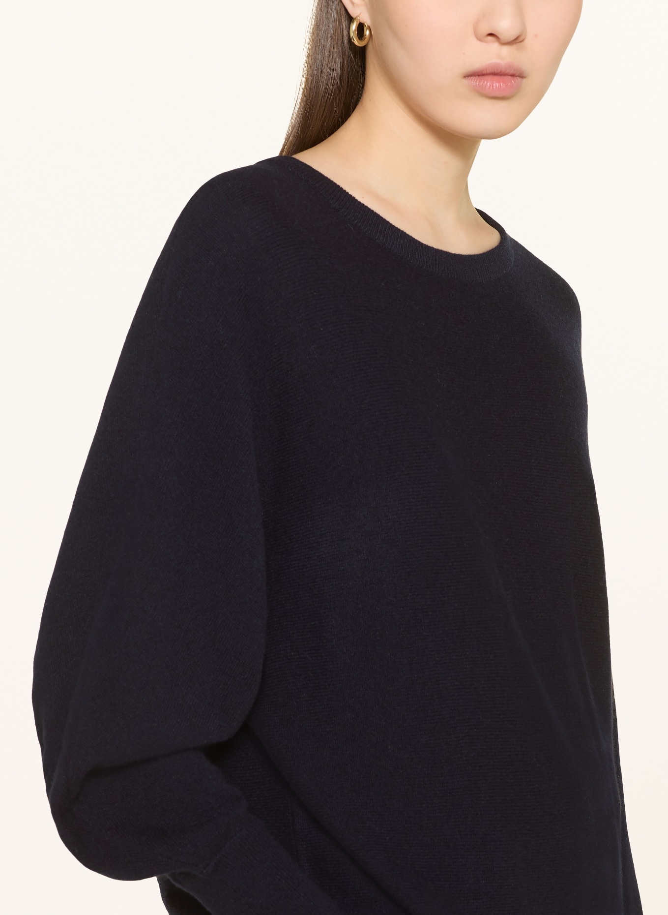 (THE MERCER) N.Y. Cashmere-Pullover: DUNKELBLAU