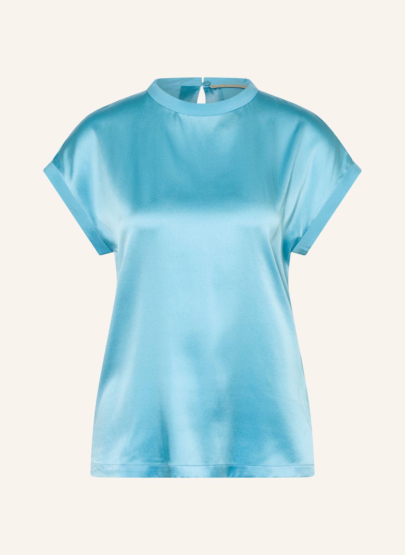 (THE MERCER) N.Y. Silk blouse shirt: TURQUOISE