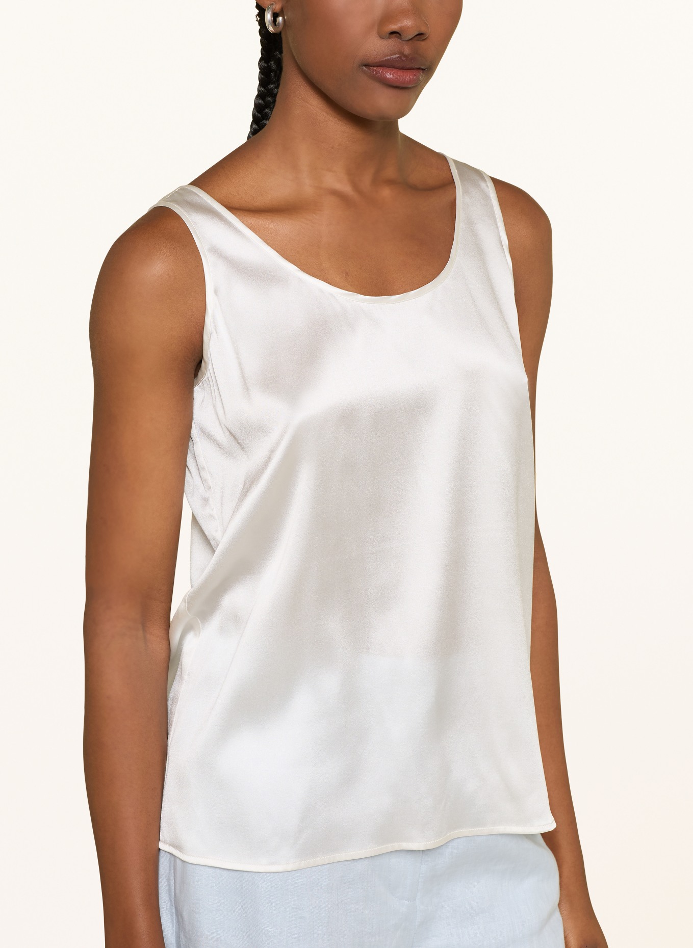 (THE MERCER) N.Y. Satintop: ECRU