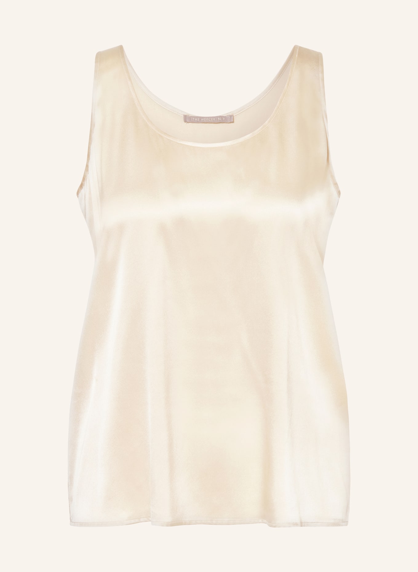 (THE MERCER) N.Y. satin top: BEIGE