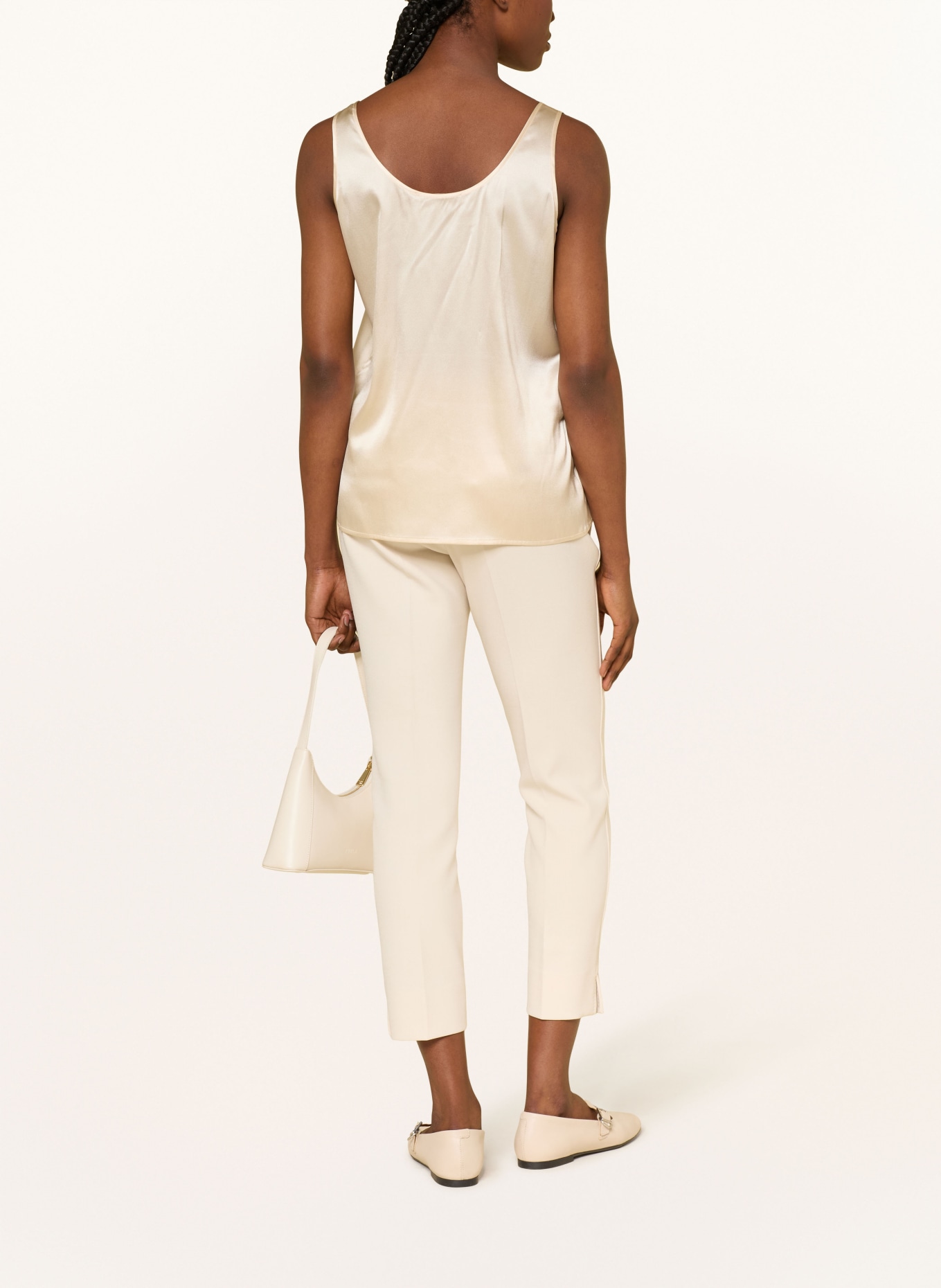 (THE MERCER) N.Y. satin top: BEIGE